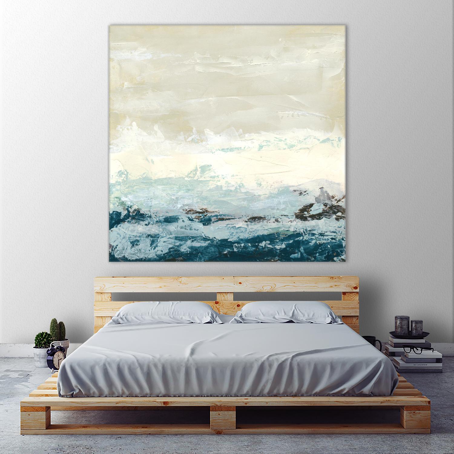 Coastal Currents I by June Erica Vess on GIANT ART - blue abstract