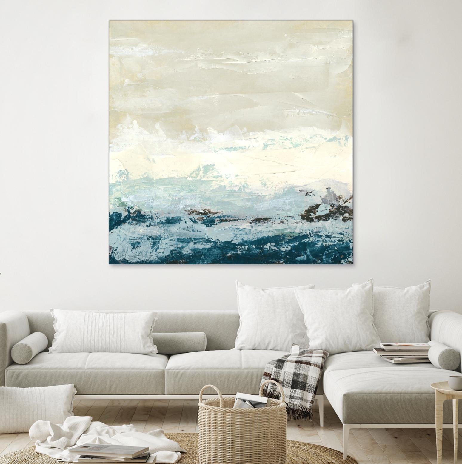 Coastal Currents I by June Erica Vess on GIANT ART - blue abstract