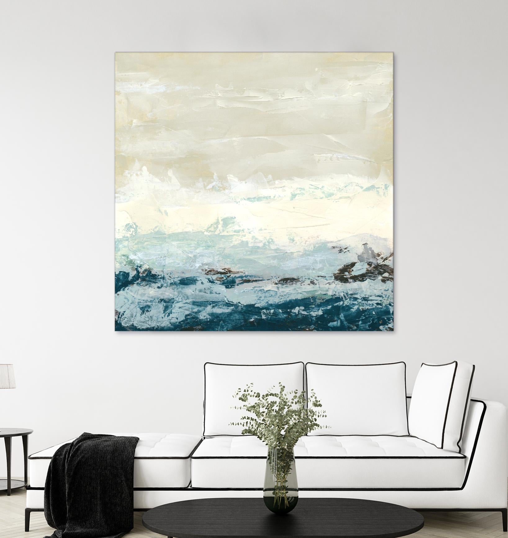 Coastal Currents I by June Erica Vess on GIANT ART - blue abstract