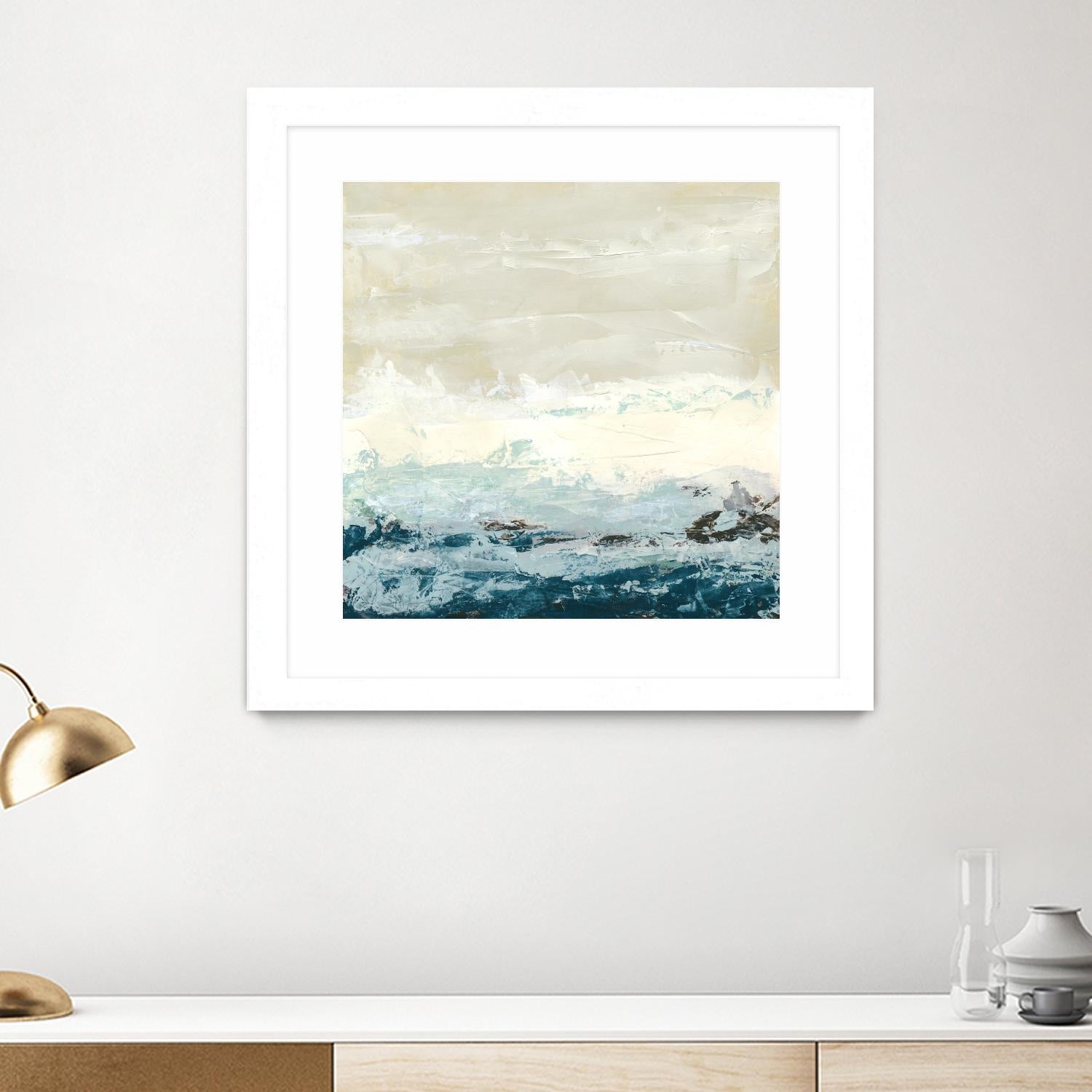 Coastal Currents I by June Erica Vess on GIANT ART - blue abstract