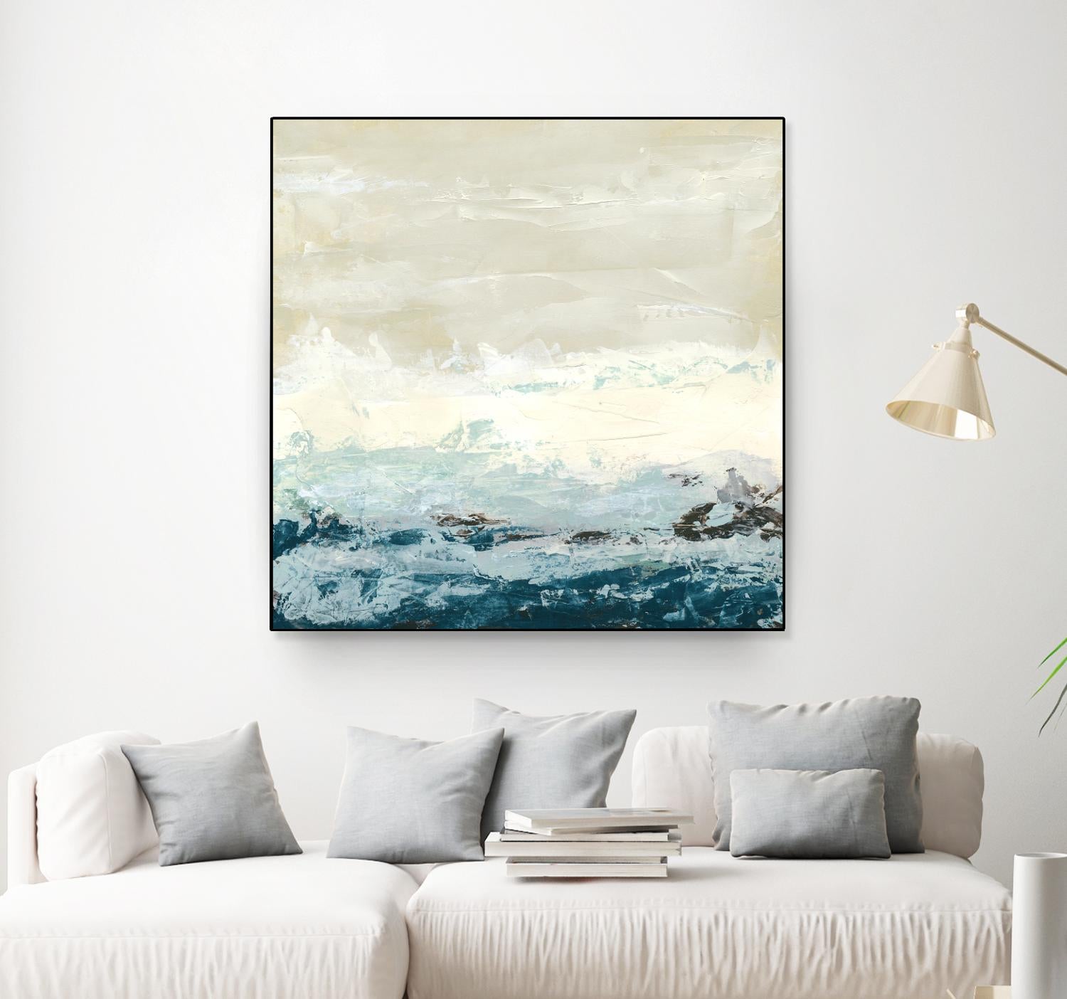 Coastal Currents I by June Erica Vess on GIANT ART - blue abstract
