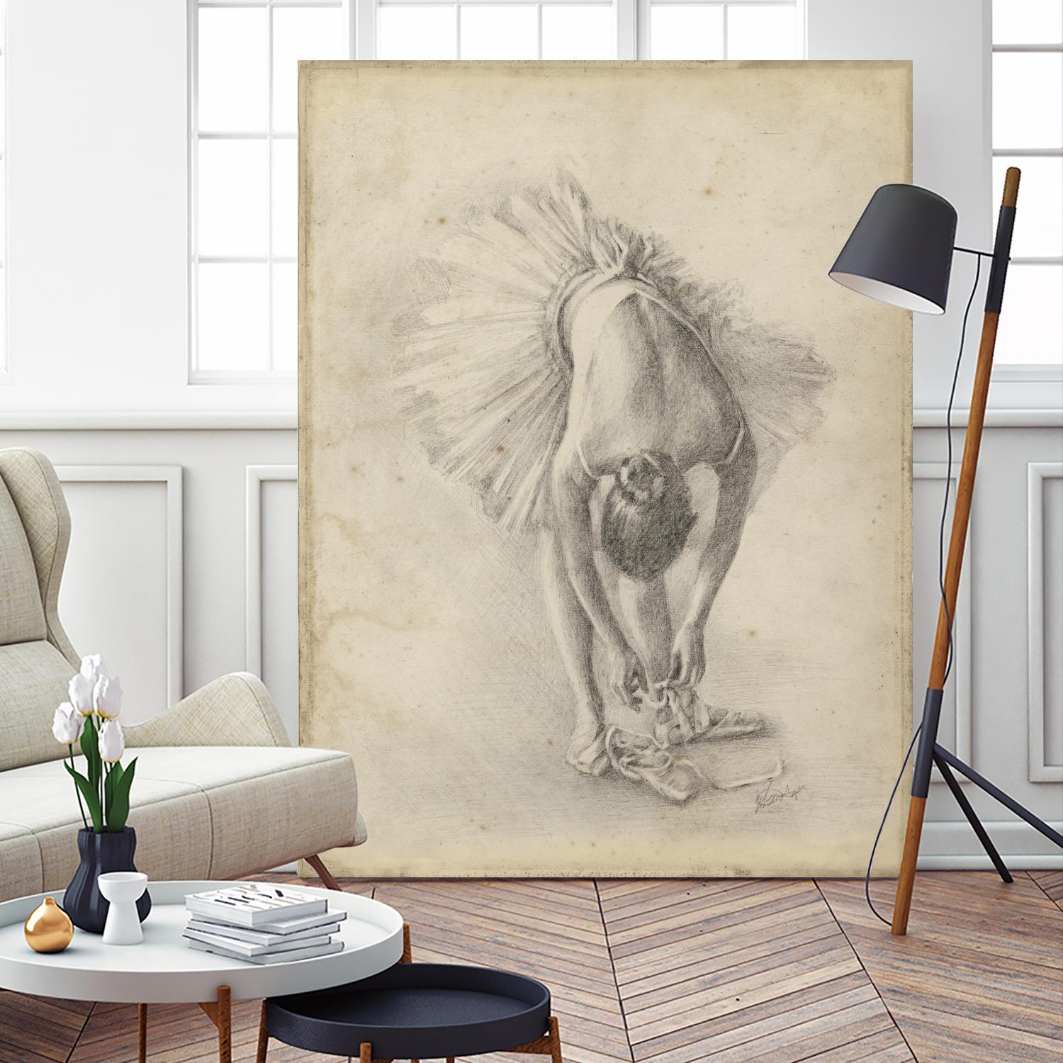 Antique Ballerina Study I by Ethan Harper on GIANT ART - fashion