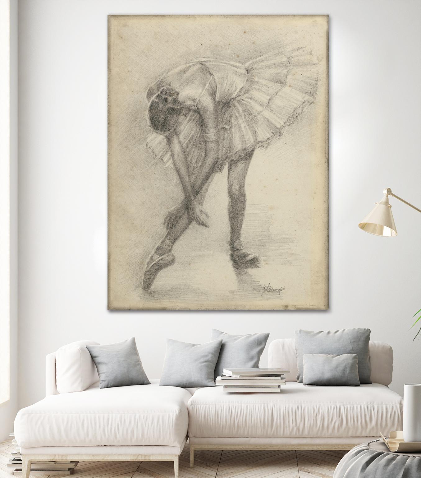 Antique Ballerina Study II by Ethan Harper on GIANT ART - fashion