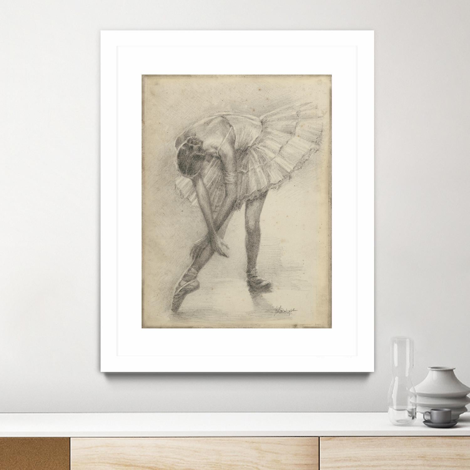 Antique Ballerina Study II by Ethan Harper on GIANT ART - fashion