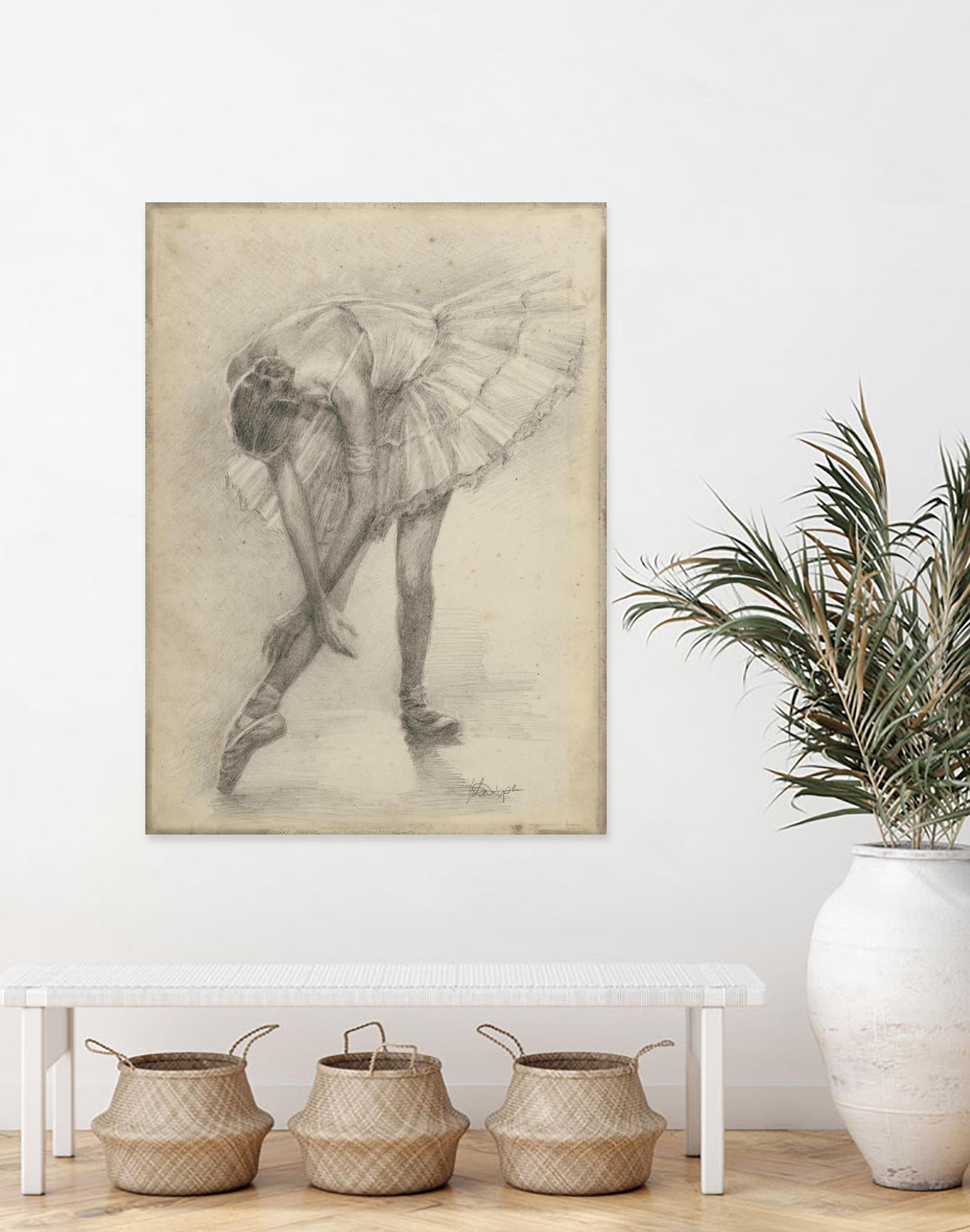Antique Ballerina Study II by Ethan Harper on GIANT ART - fashion