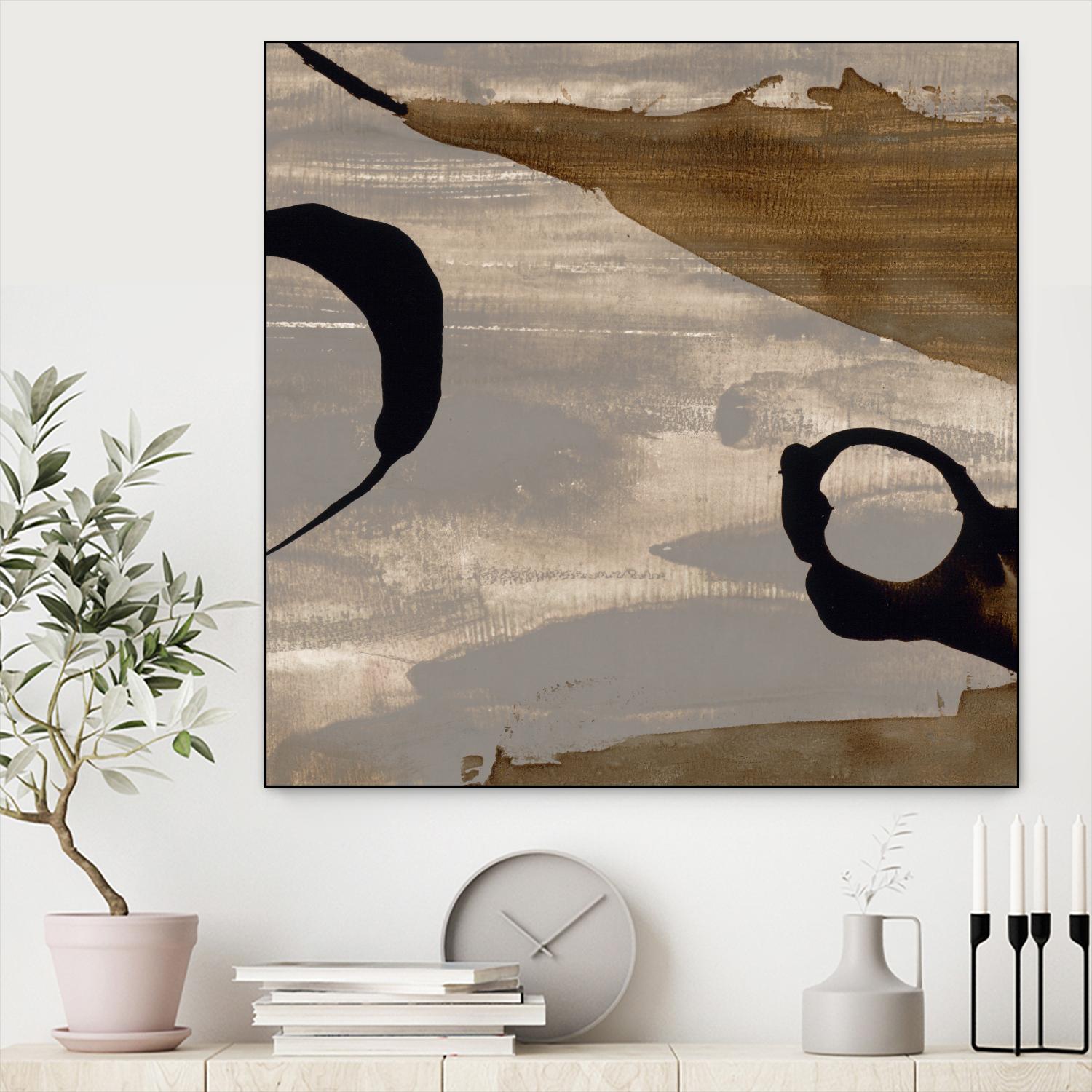 Gossamer II by Sisa Jasper on GIANT ART - brown abstract