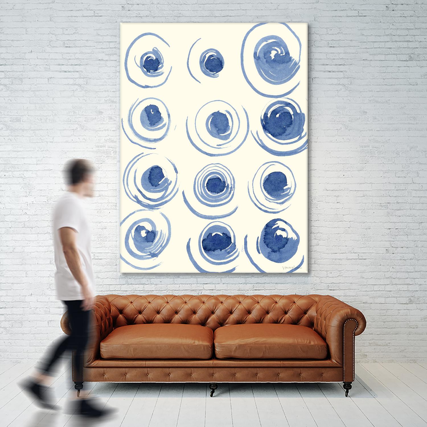 Macrame Blue II by Vanna Lam on GIANT ART - blue abstract