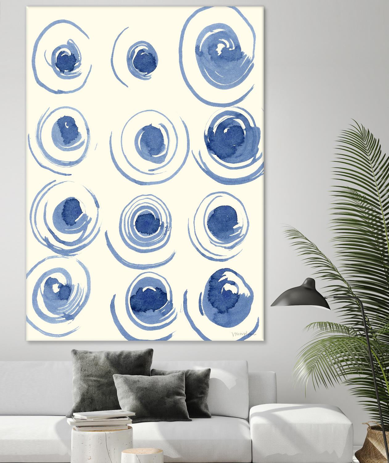 Macrame Blue II by Vanna Lam on GIANT ART - blue abstract