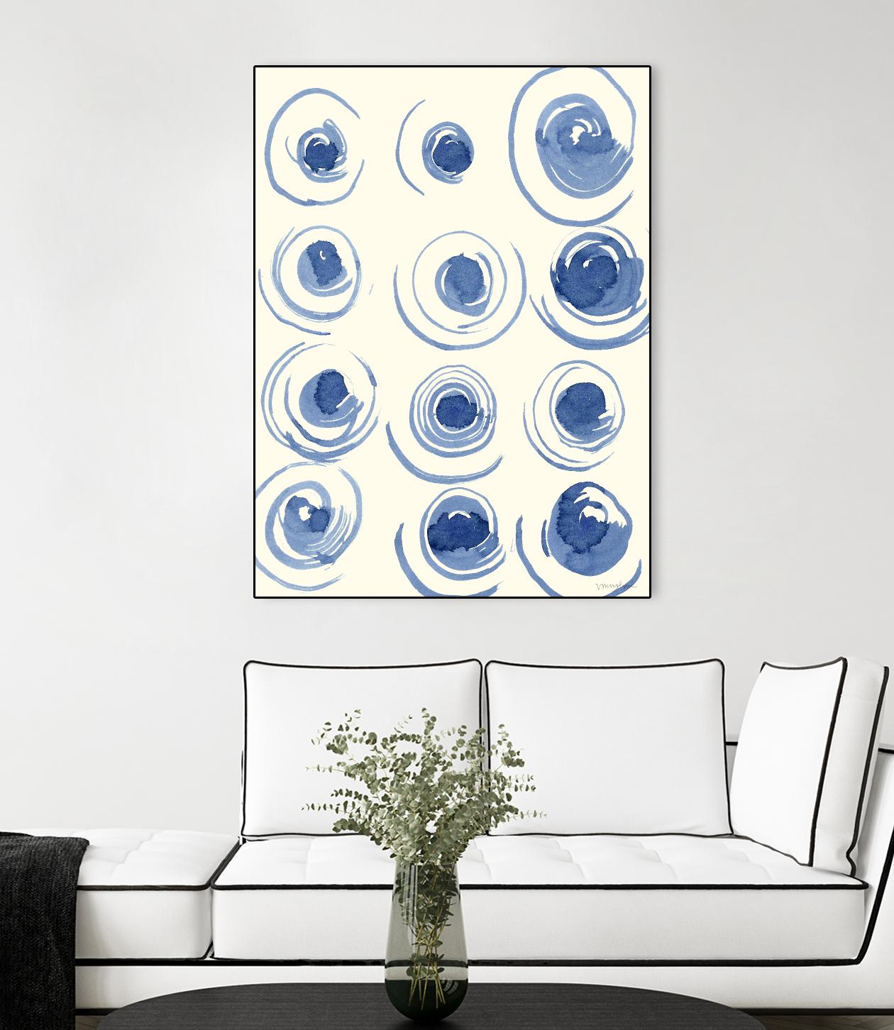 Macrame Blue II by Vanna Lam on GIANT ART - blue abstract