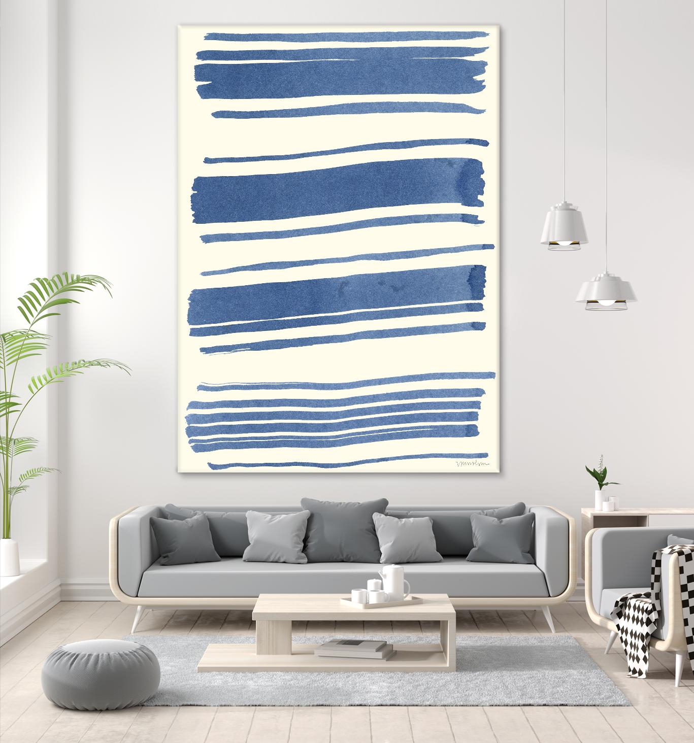 Macrame Blue III by Vanna Lam on GIANT ART - blue abstract