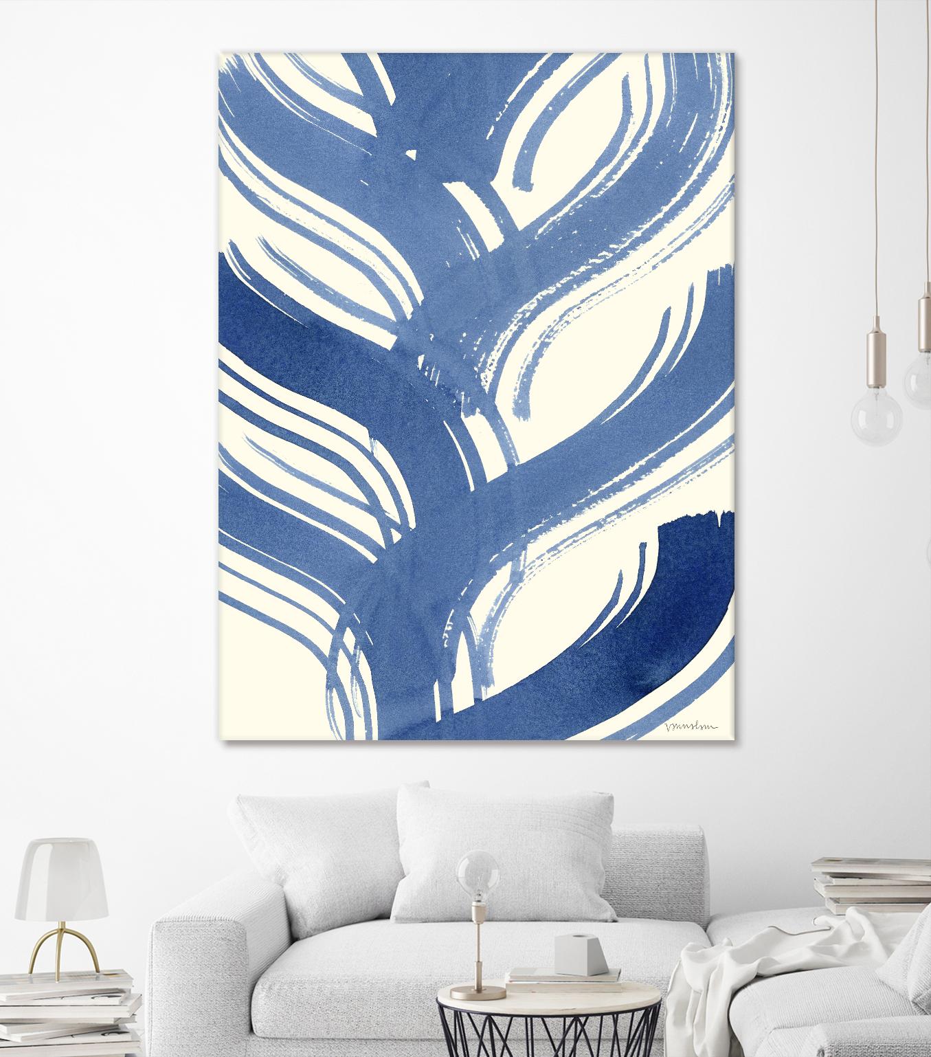 Macrame Blue IV by Vanna Lam on GIANT ART - blue abstract