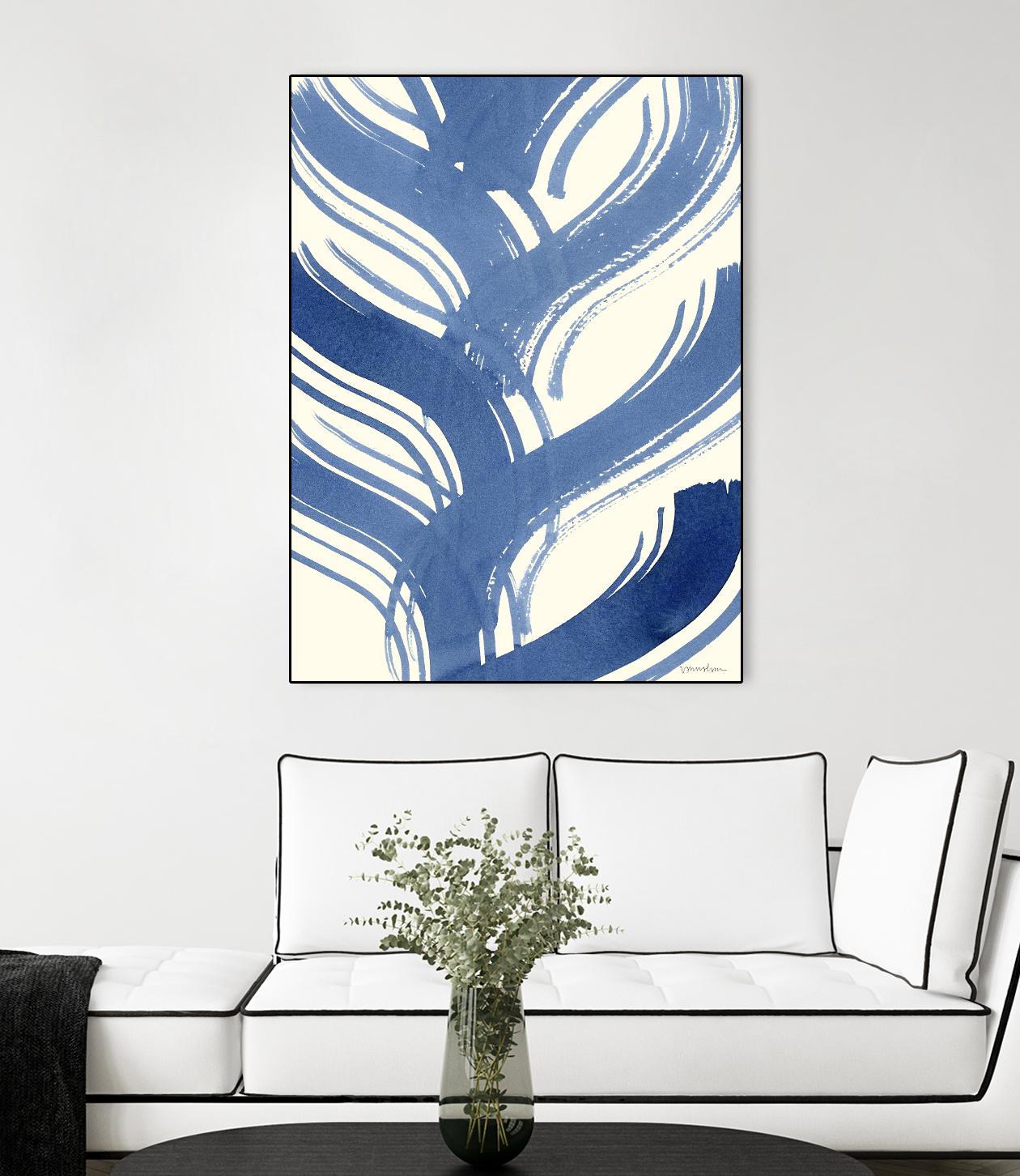 Macrame Blue IV by Vanna Lam on GIANT ART - blue abstract
