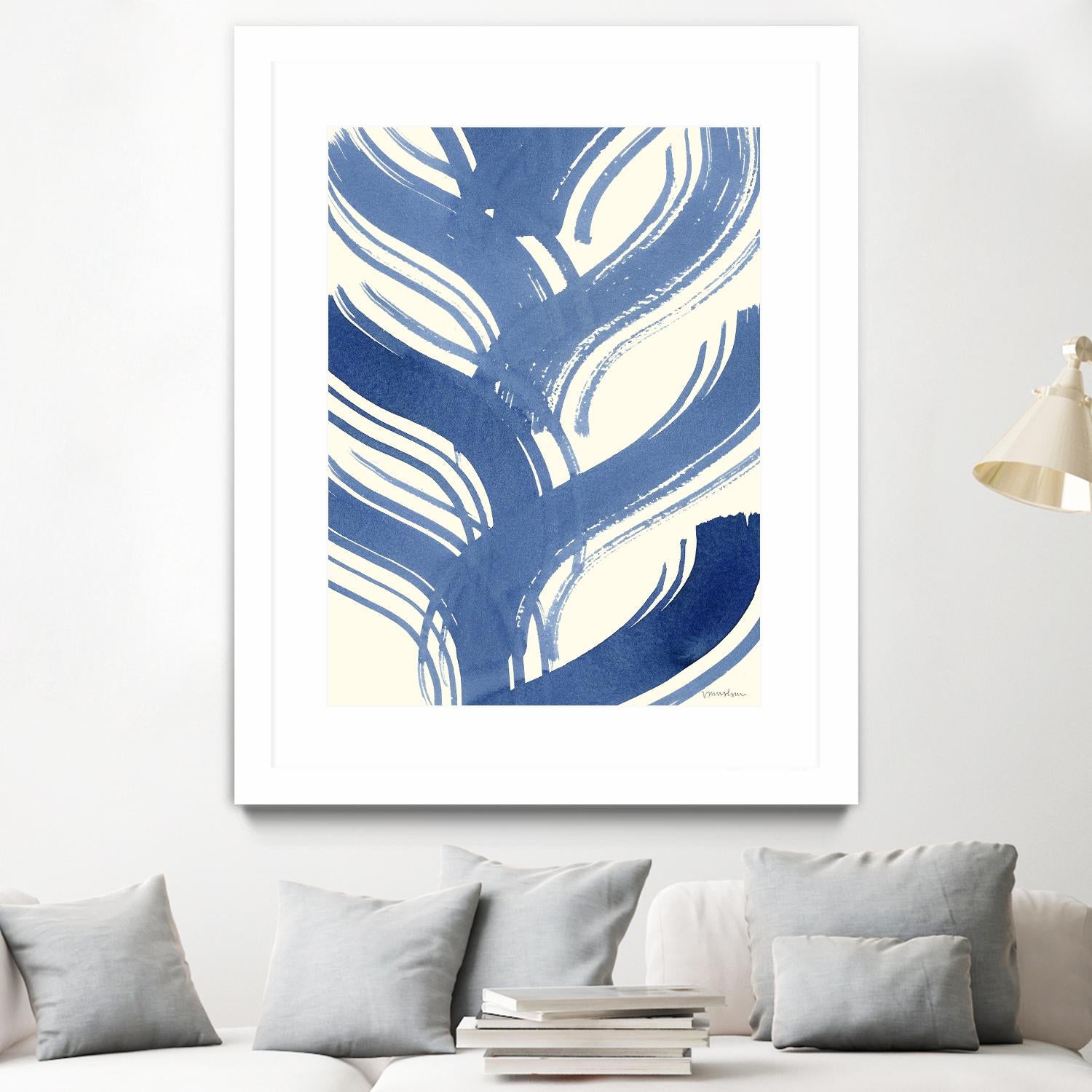 Macrame Blue IV by Vanna Lam on GIANT ART - blue abstract