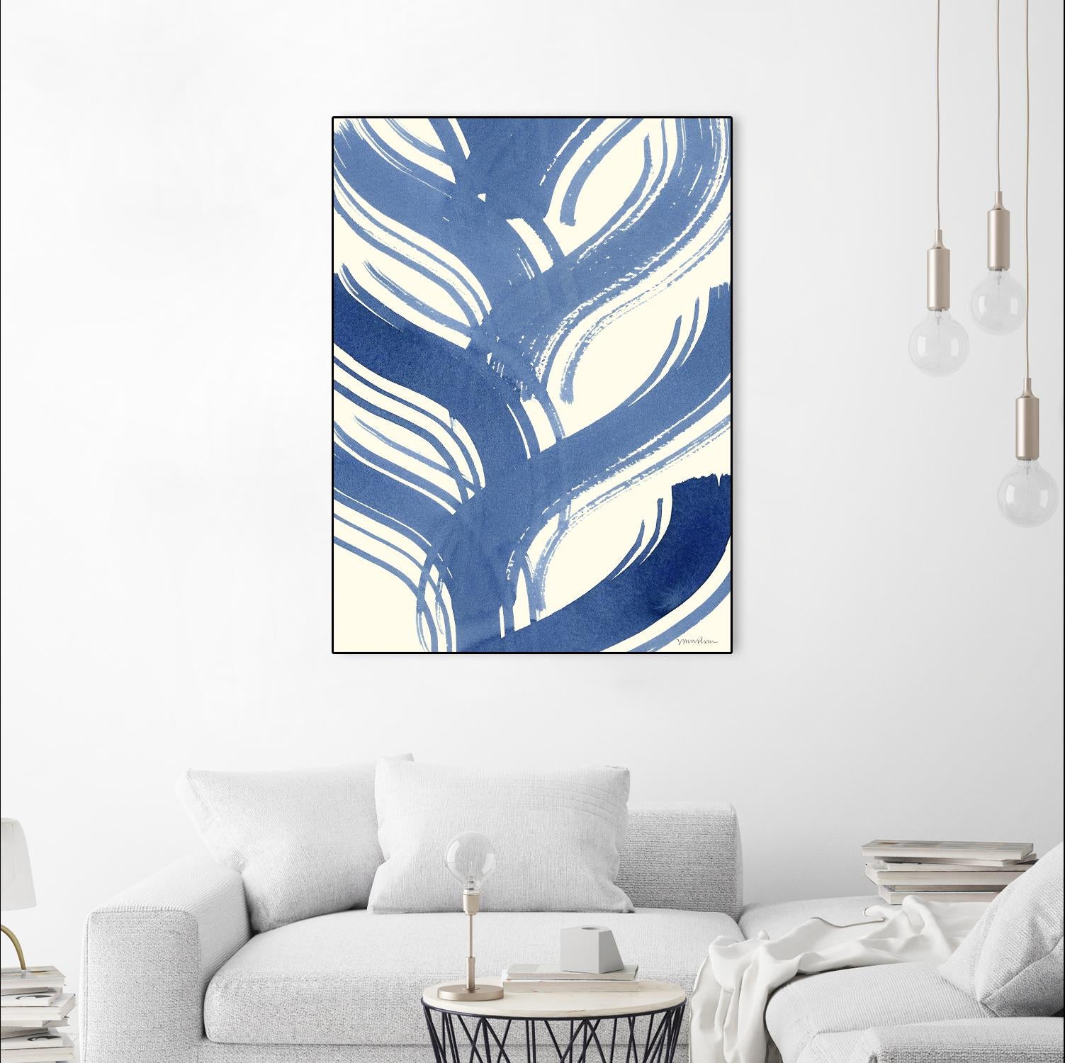 Macrame Blue IV by Vanna Lam on GIANT ART - blue abstract