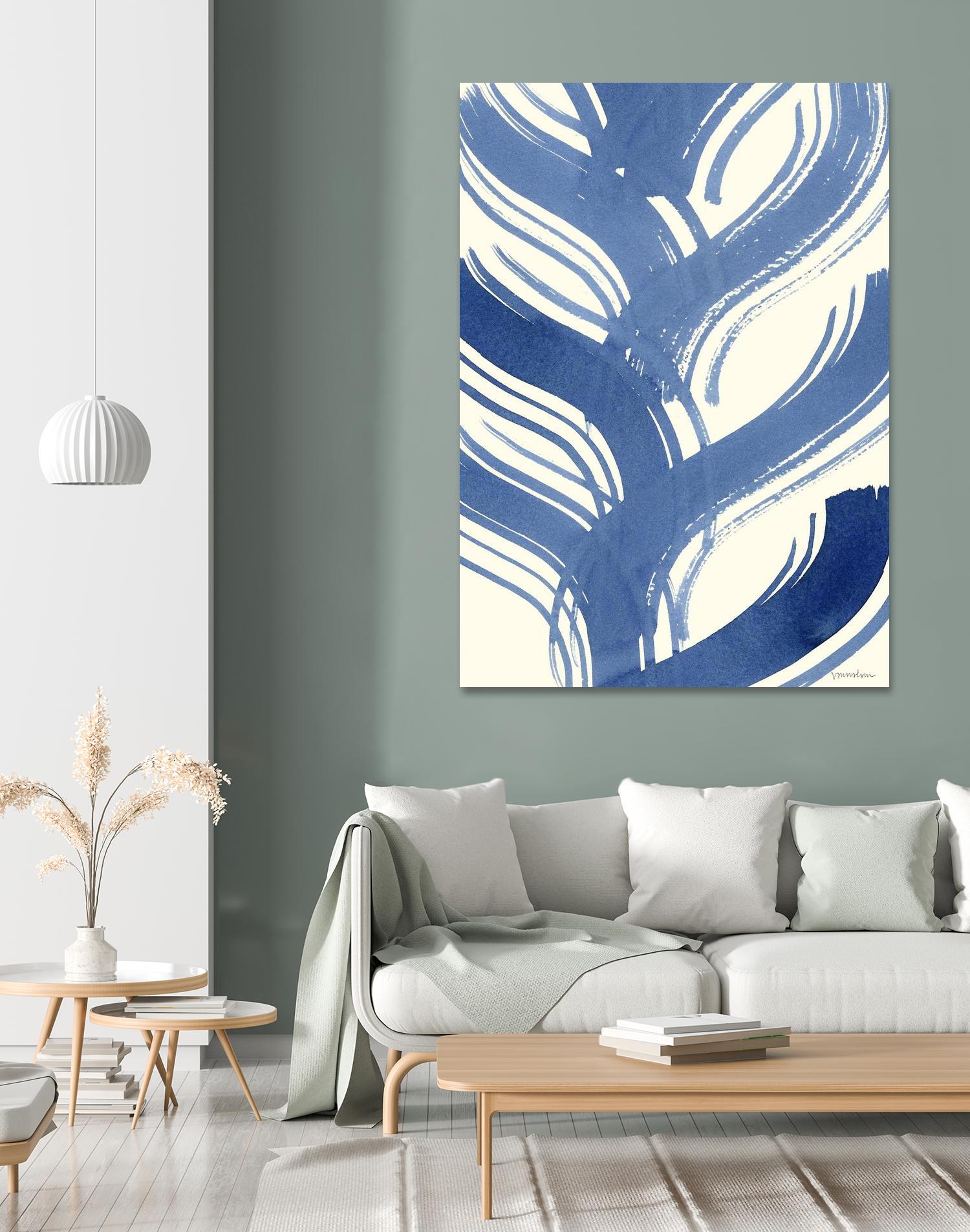 Macrame Blue IV by Vanna Lam on GIANT ART - blue abstract