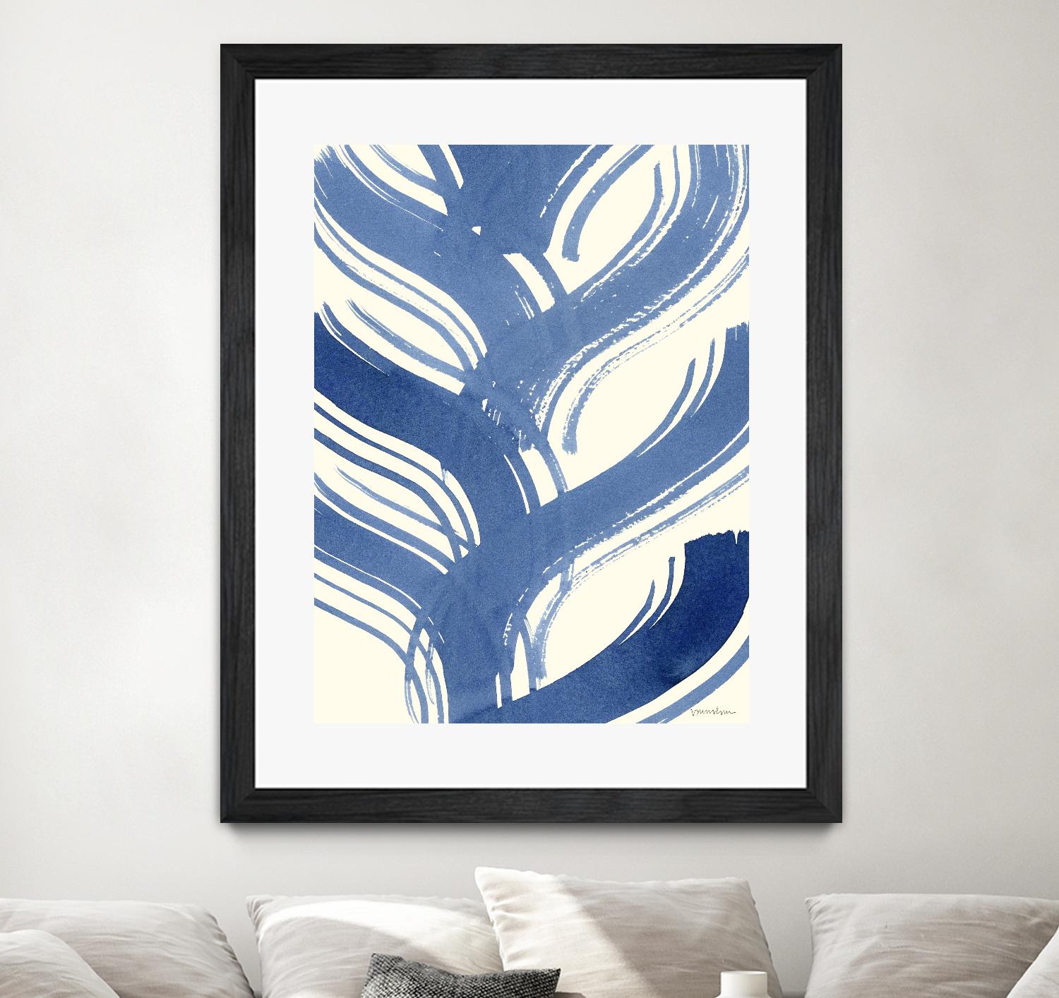 Macrame Blue IV by Vanna Lam on GIANT ART - blue abstract