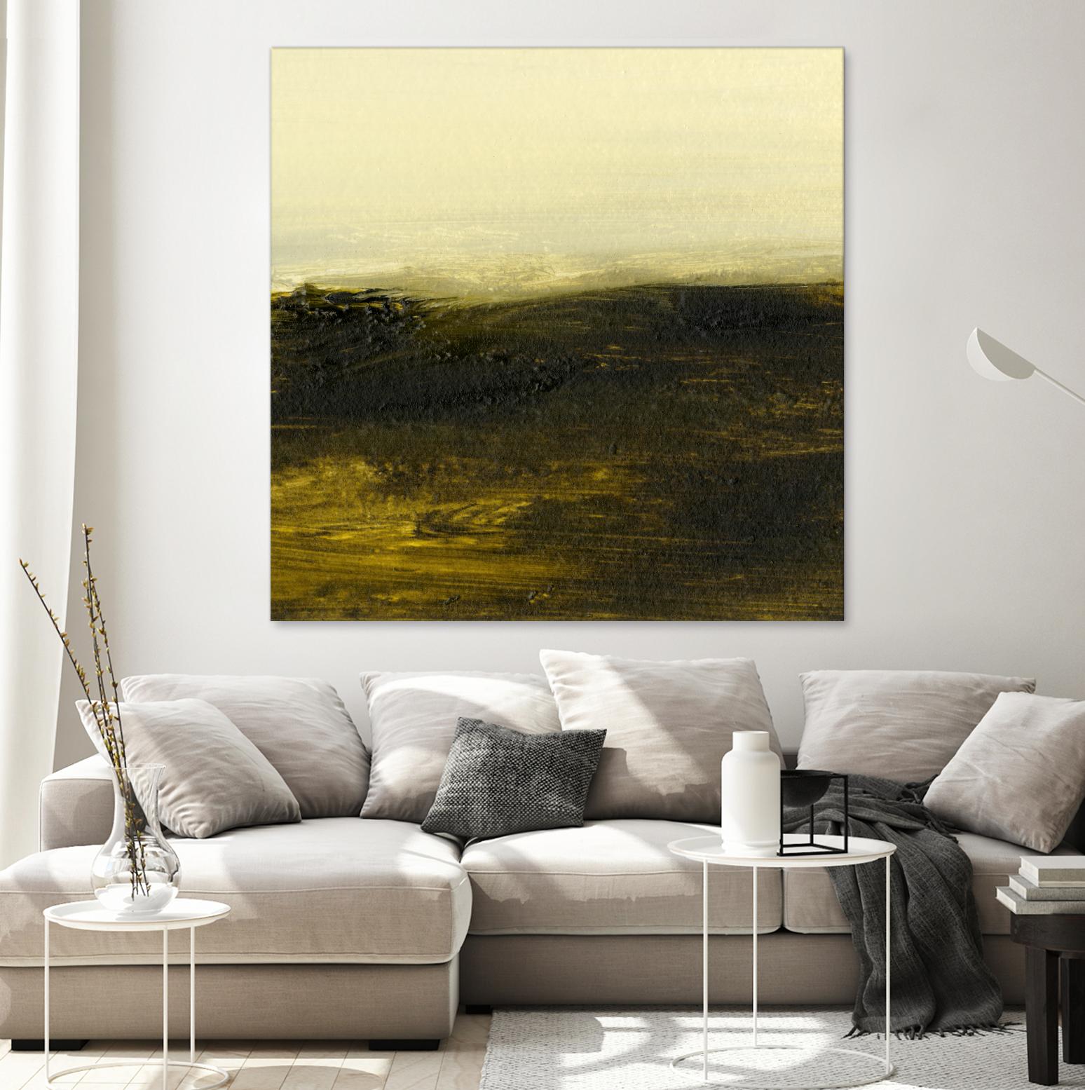 Light on the Horizon II by Sharon Gordon on GIANT ART - green abstract