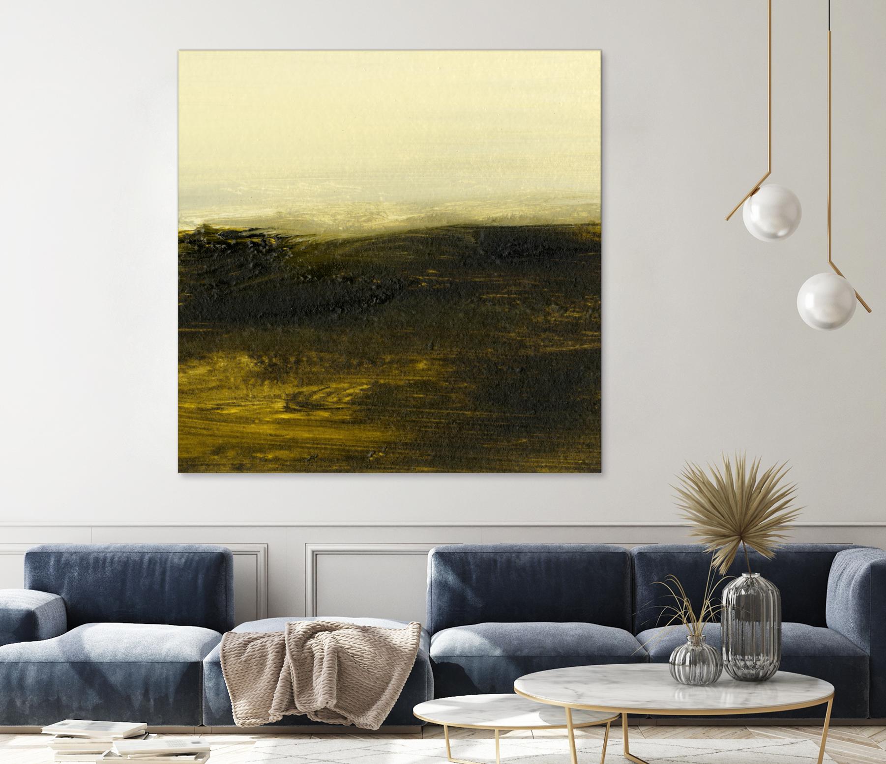 Light on the Horizon II by Sharon Gordon on GIANT ART - green abstract