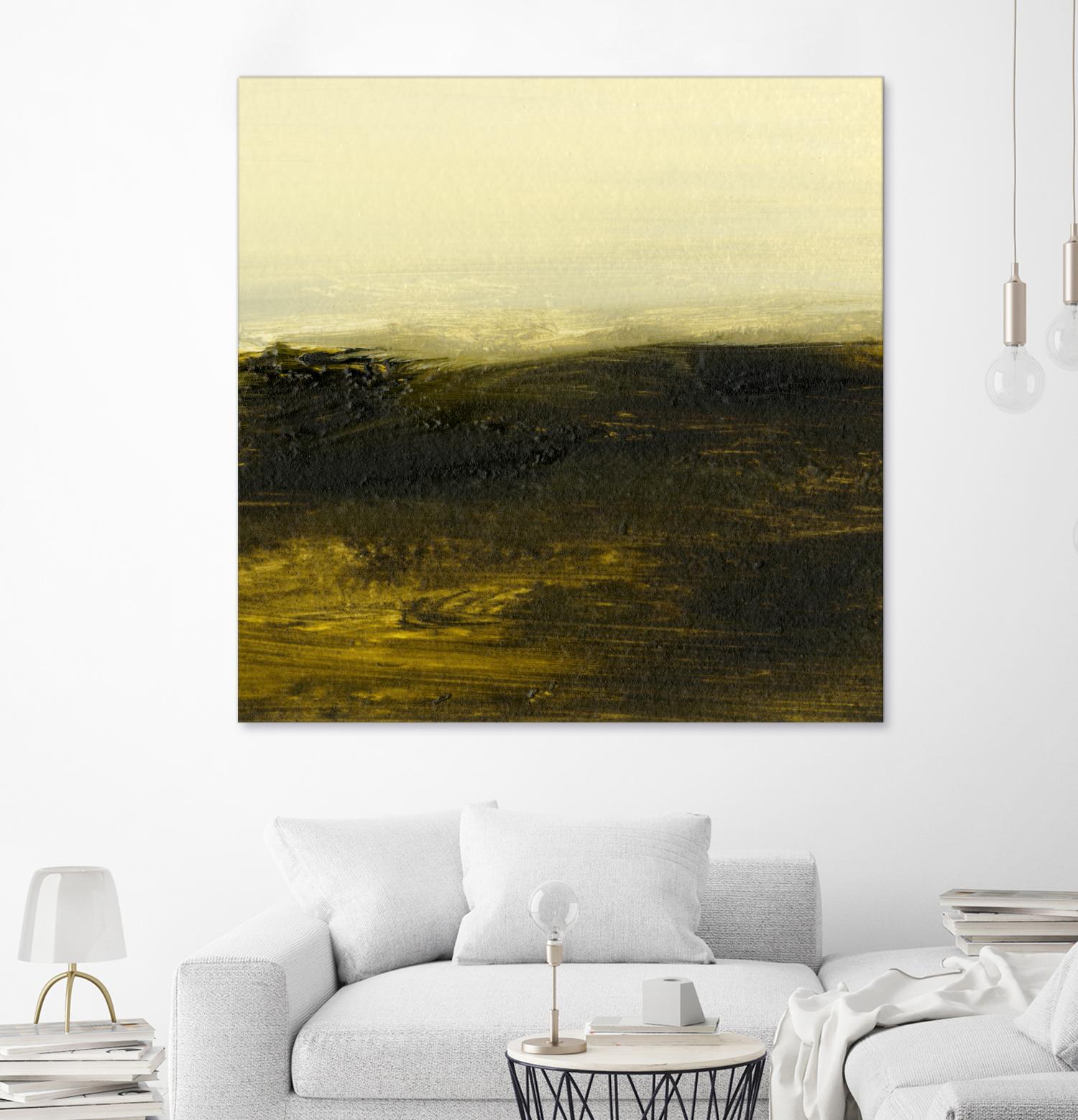 Light on the Horizon II by Sharon Gordon on GIANT ART - green abstract