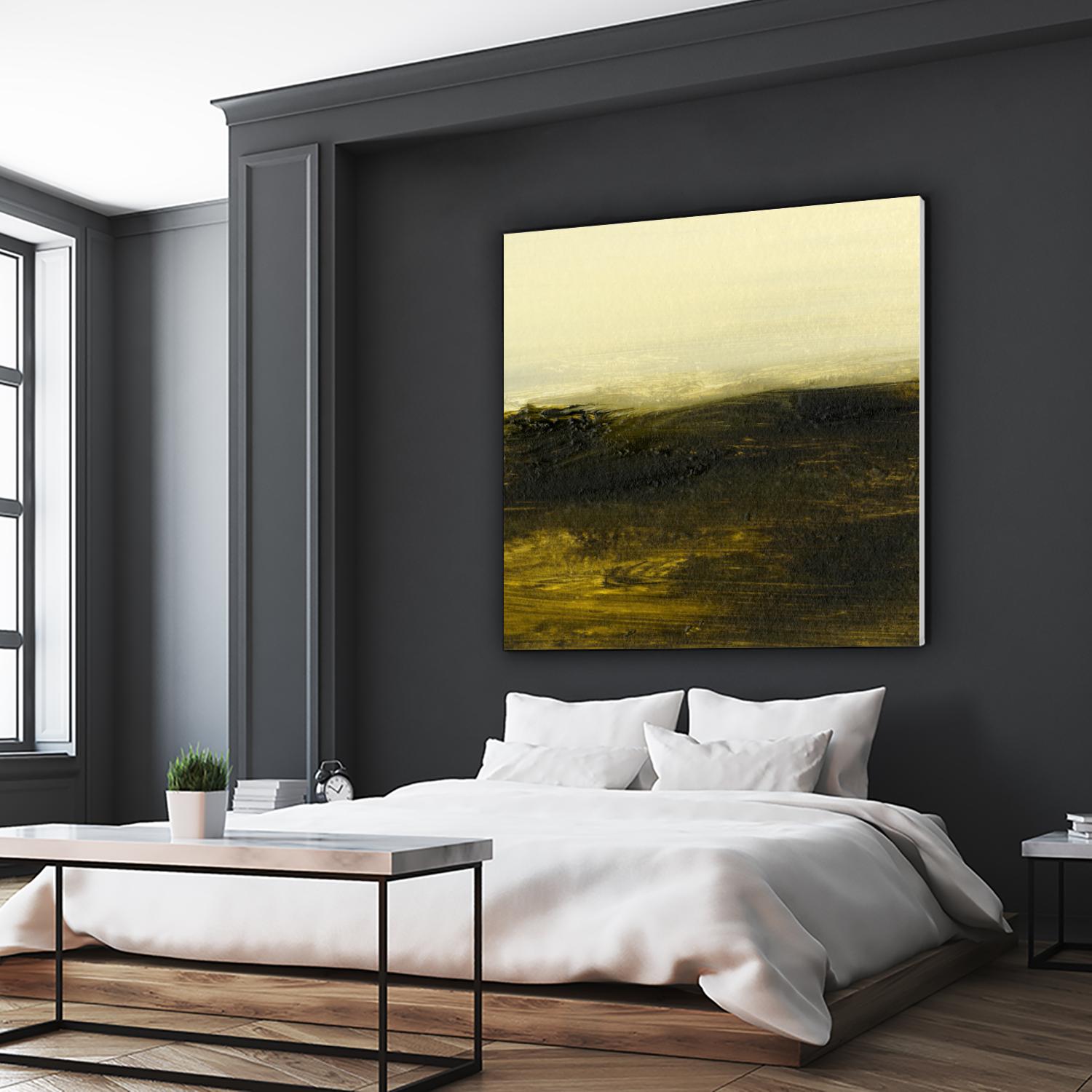 Light on the Horizon II by Sharon Gordon on GIANT ART - green abstract