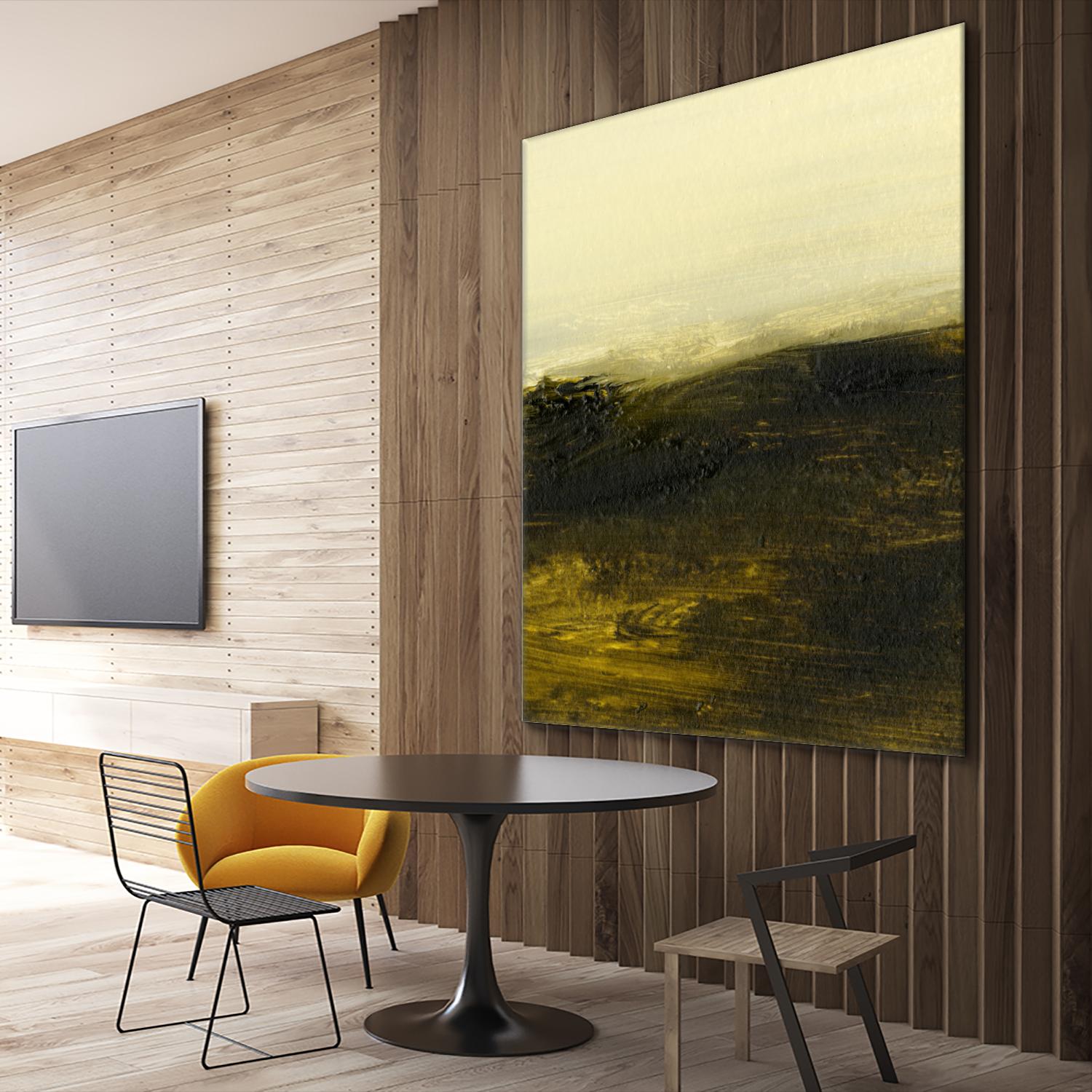 Light on the Horizon II by Sharon Gordon on GIANT ART - green abstract