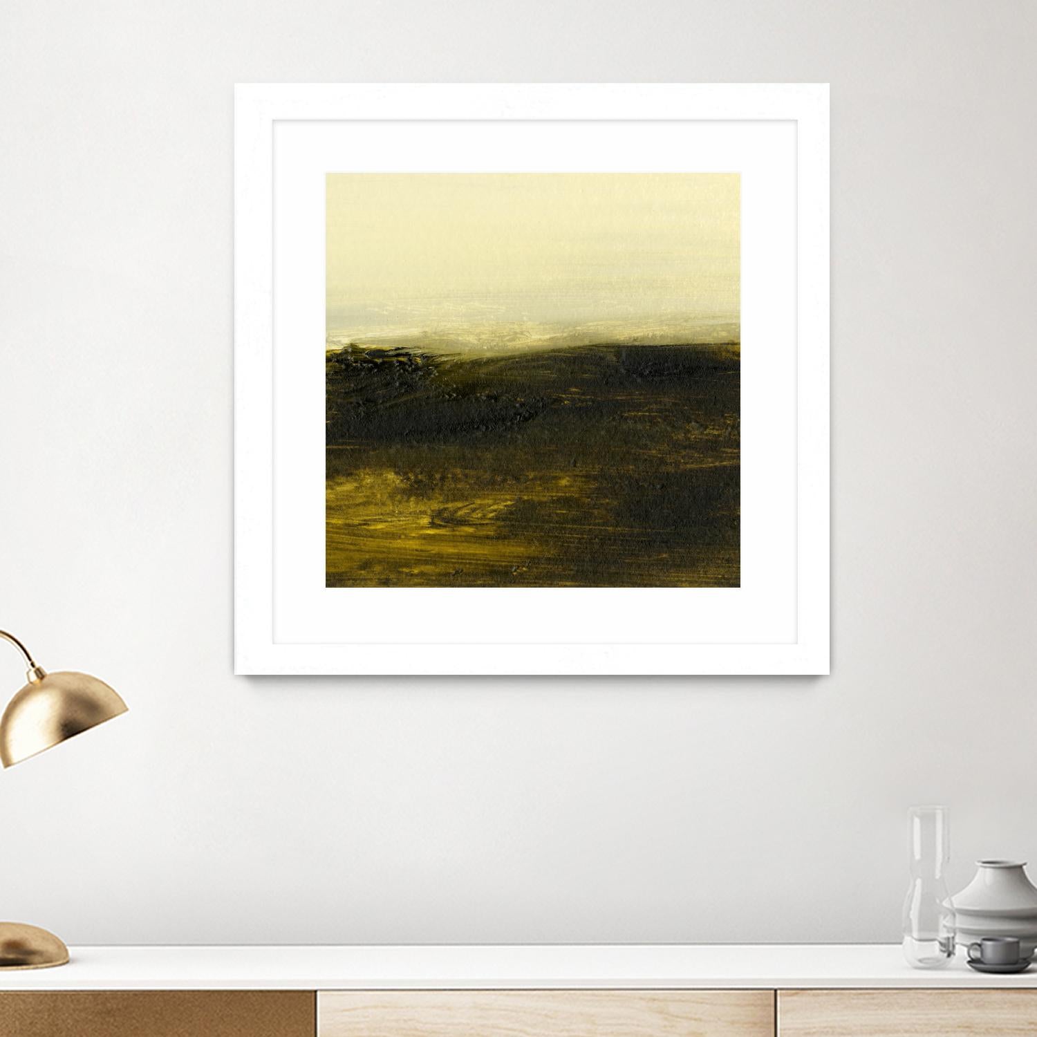 Light on the Horizon II by Sharon Gordon on GIANT ART - green abstract