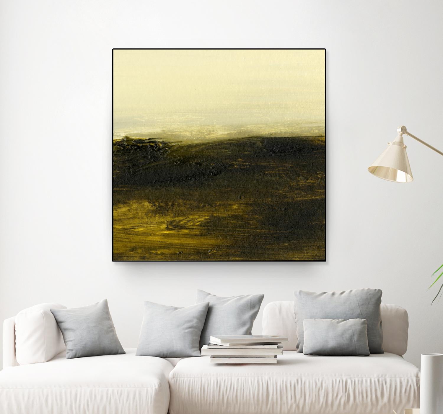 Light on the Horizon II by Sharon Gordon on GIANT ART - green abstract