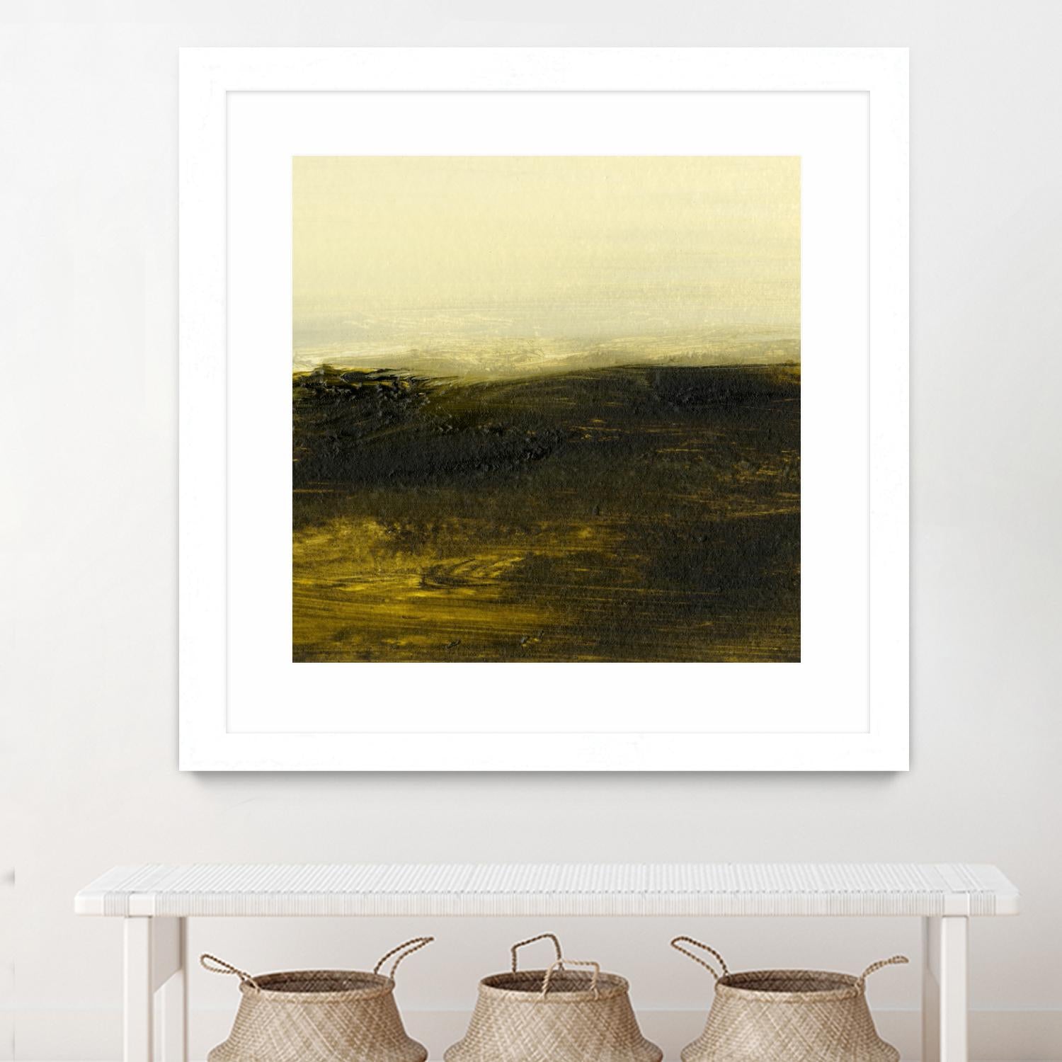 Light on the Horizon II by Sharon Gordon on GIANT ART - green abstract