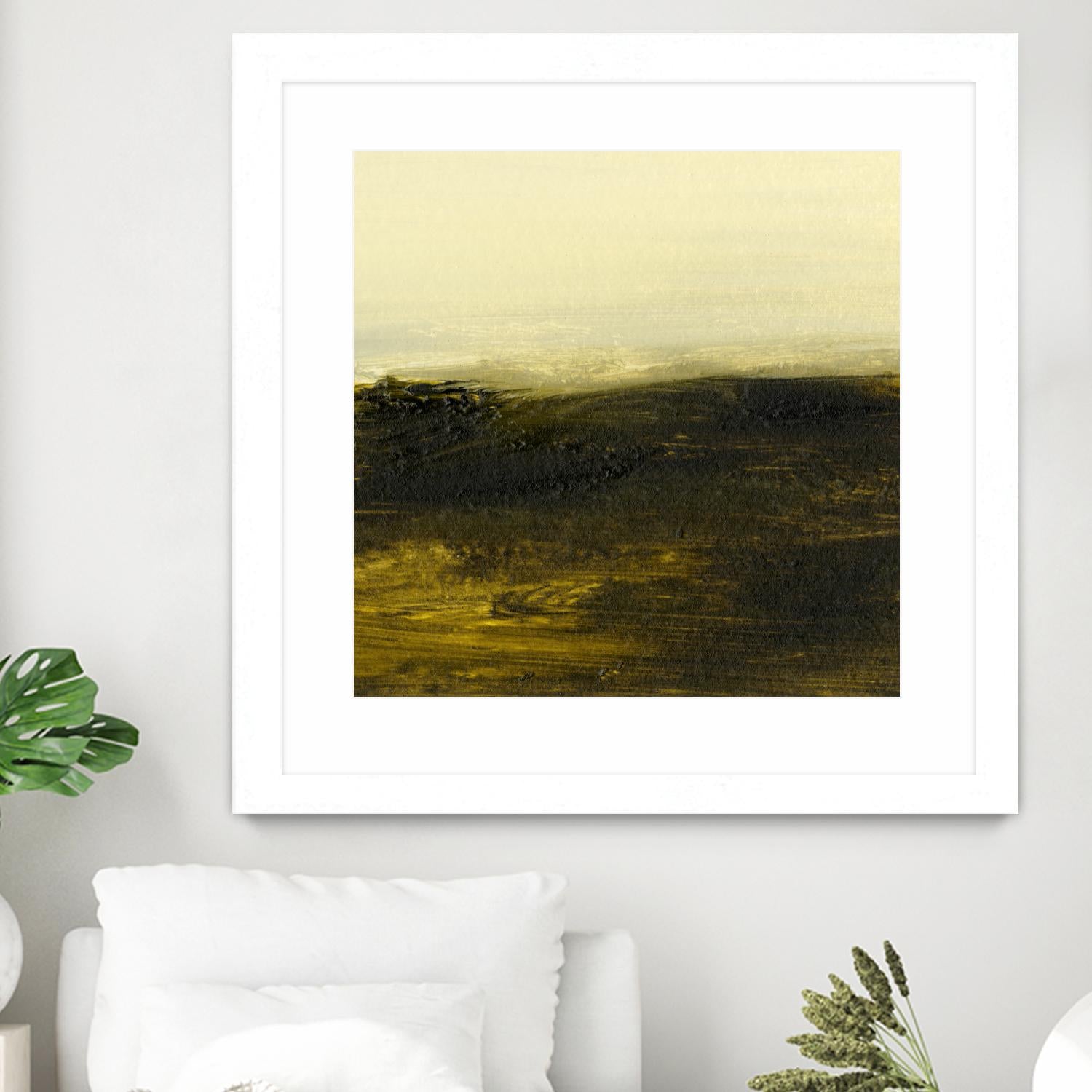 Light on the Horizon II by Sharon Gordon on GIANT ART - green abstract