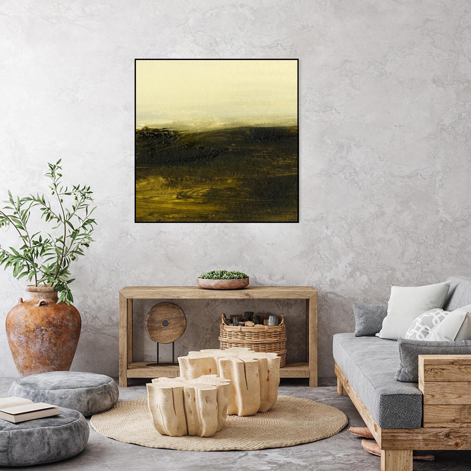 Light on the Horizon II by Sharon Gordon on GIANT ART - green abstract