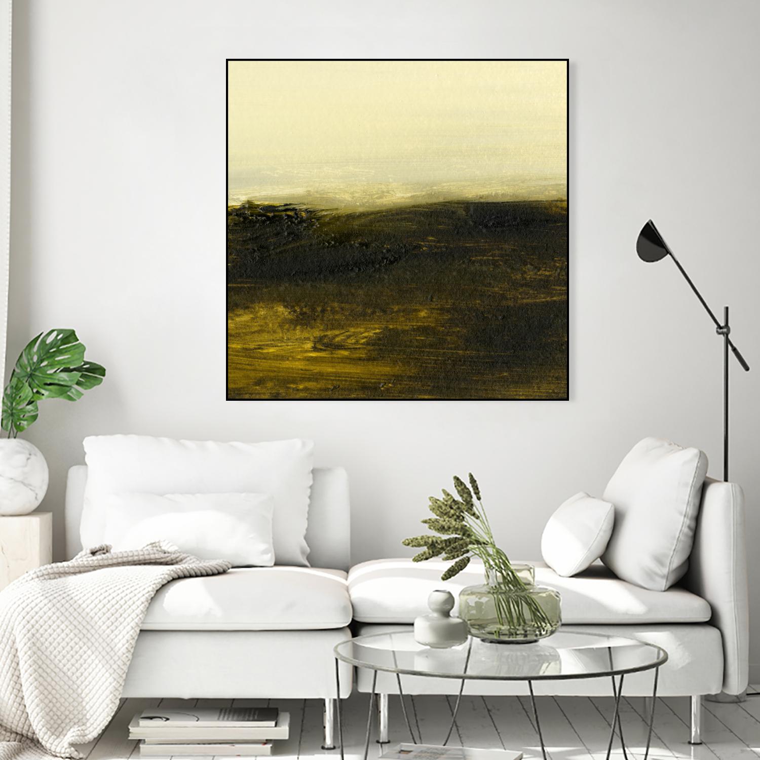 Light on the Horizon II by Sharon Gordon on GIANT ART - green abstract