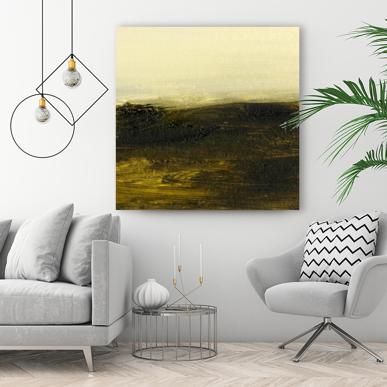 Light on the Horizon II by Sharon Gordon on GIANT ART - green abstract