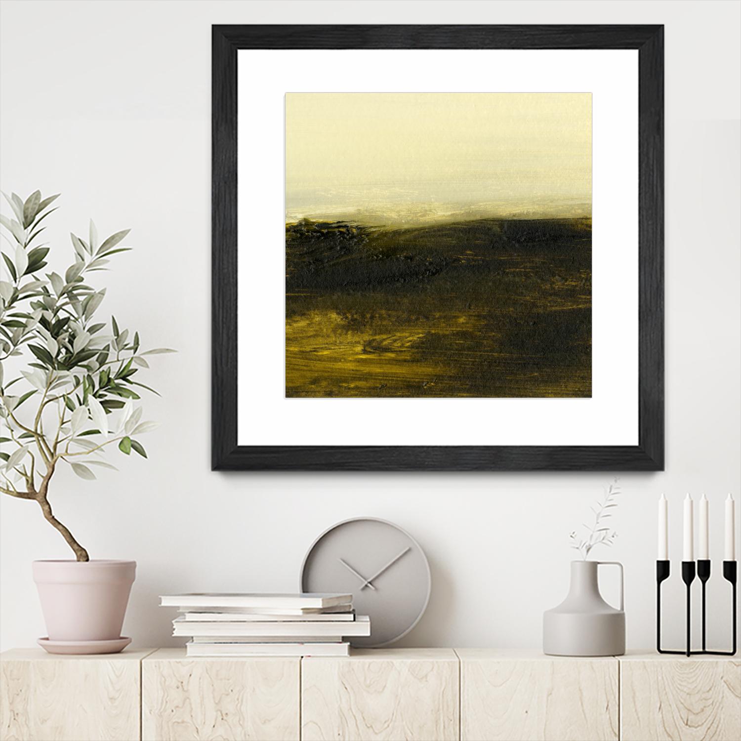 Light on the Horizon II by Sharon Gordon on GIANT ART - green abstract