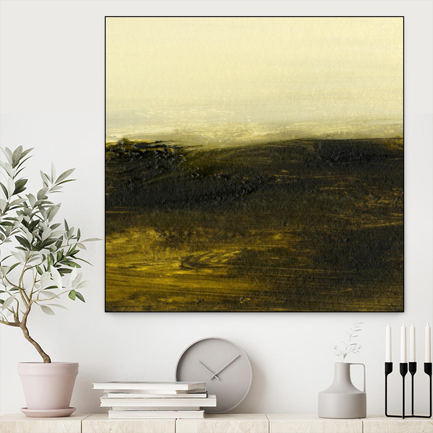 Light on the Horizon II by Sharon Gordon on GIANT ART - green abstract