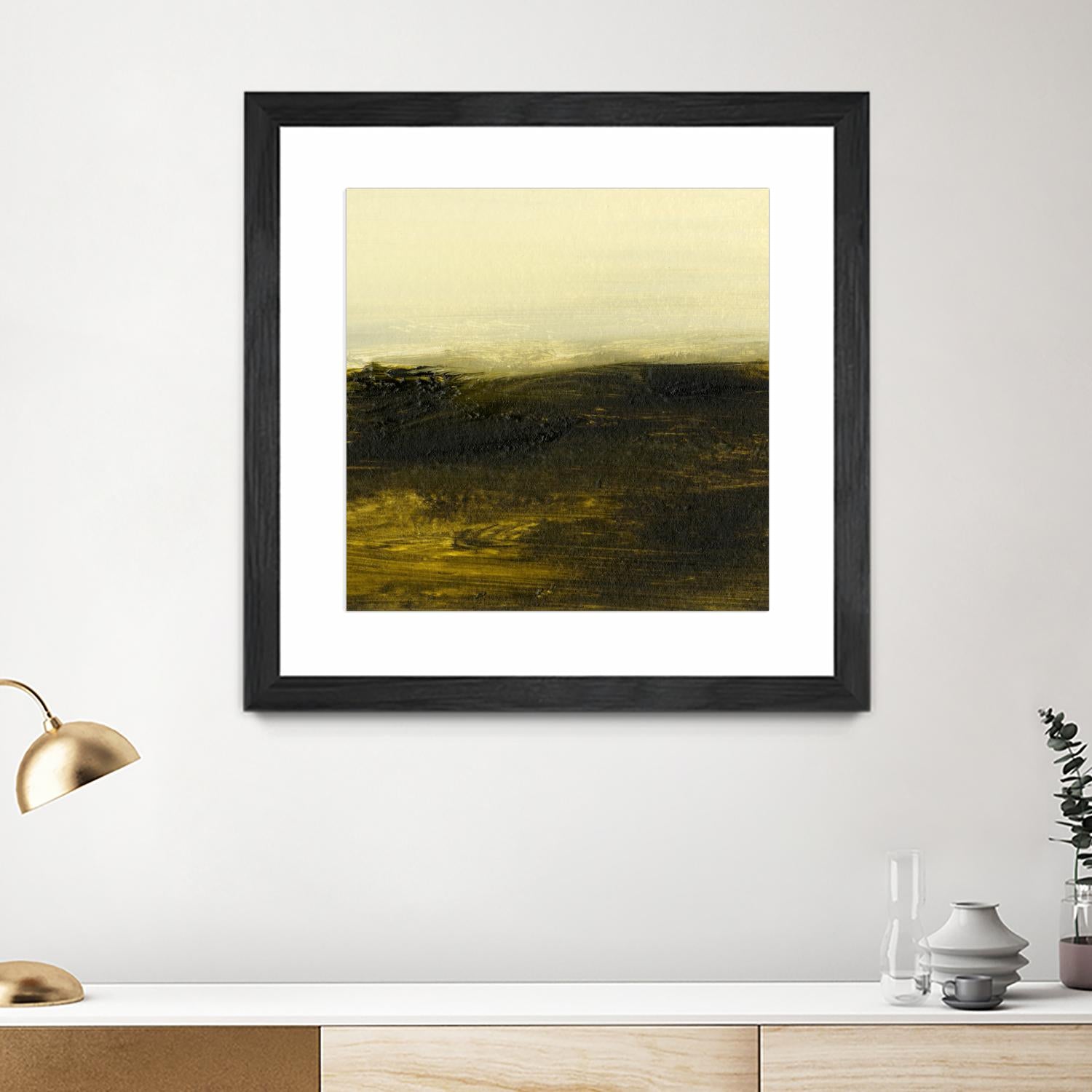 Light on the Horizon II by Sharon Gordon on GIANT ART - green abstract