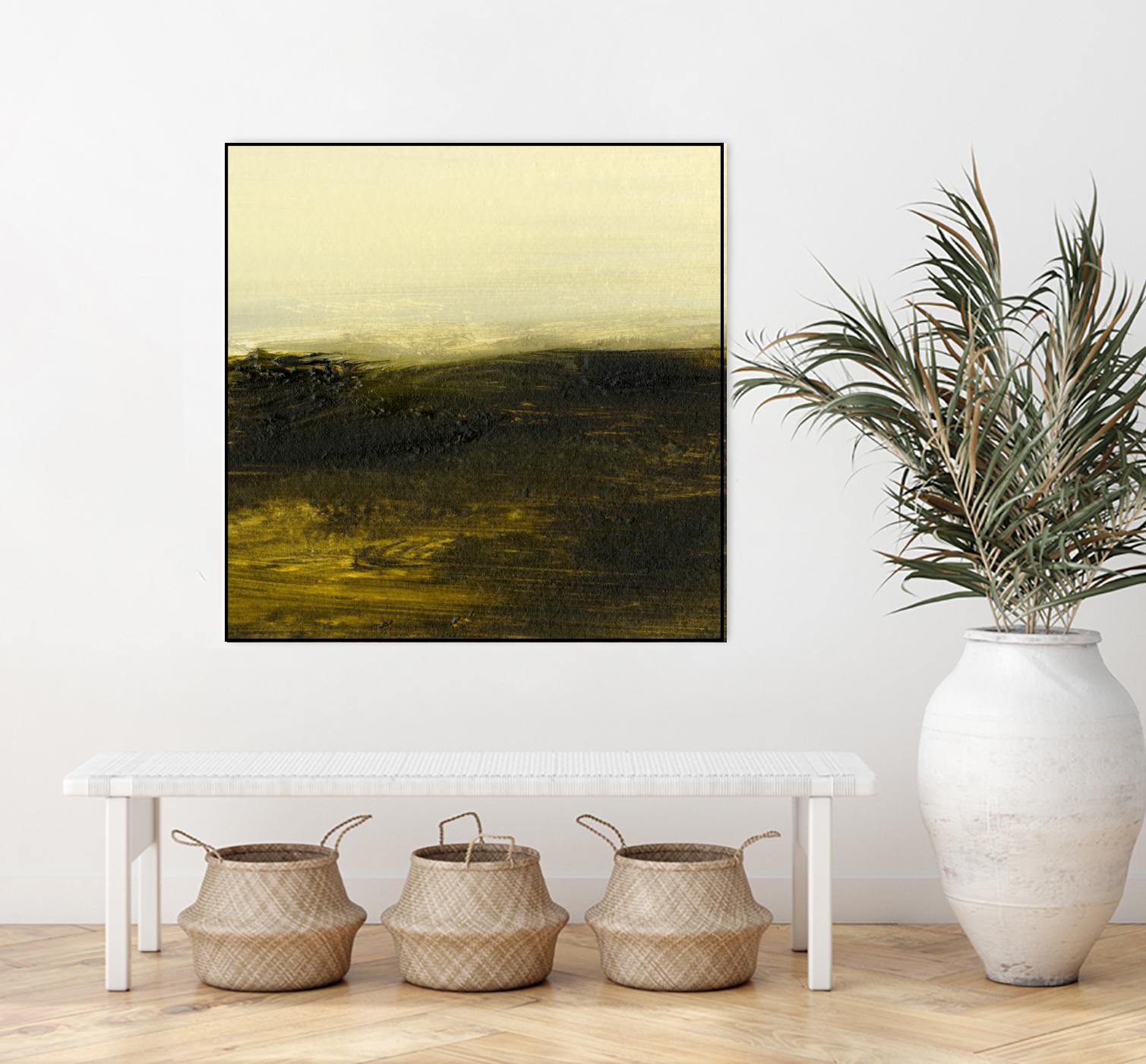 Light on the Horizon II by Sharon Gordon on GIANT ART - green abstract