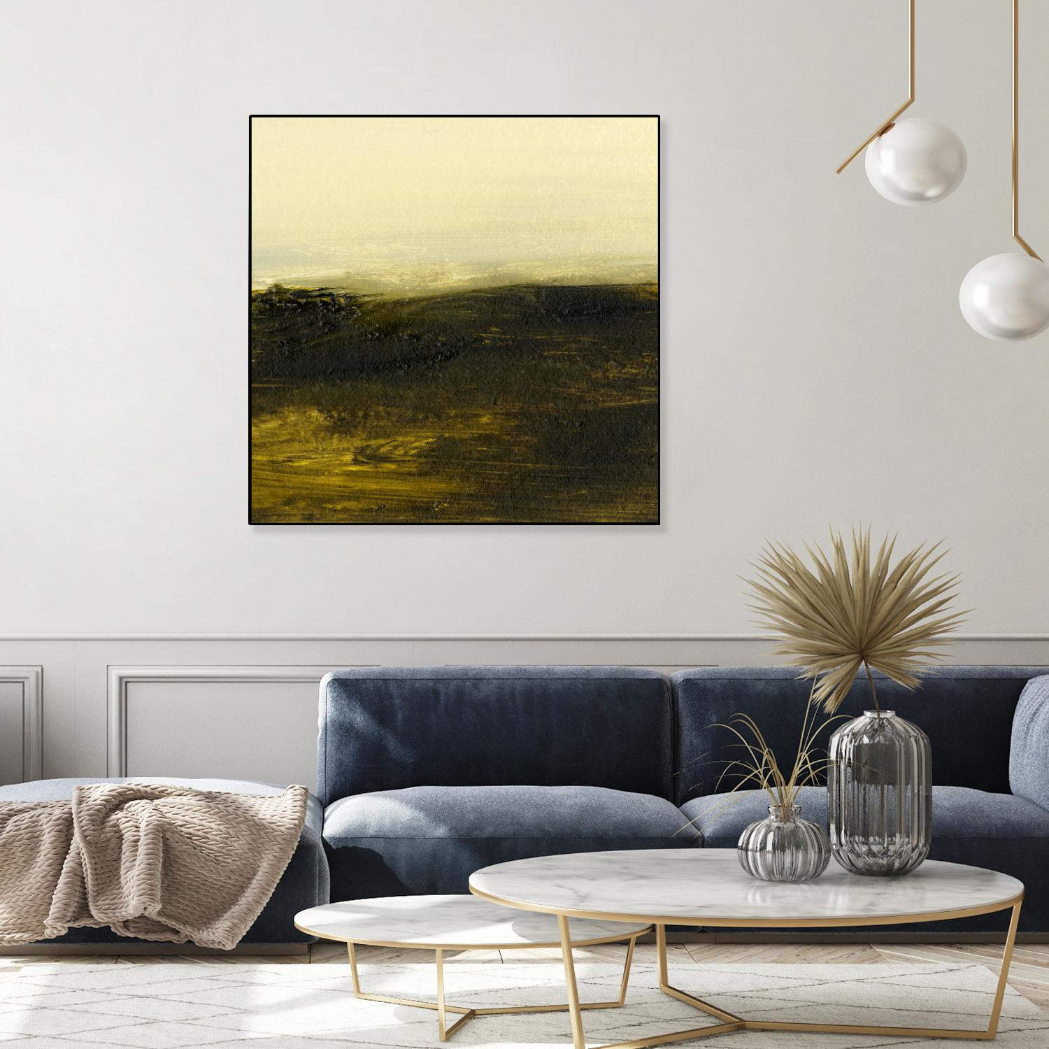 Light on the Horizon II by Sharon Gordon on GIANT ART - green abstract