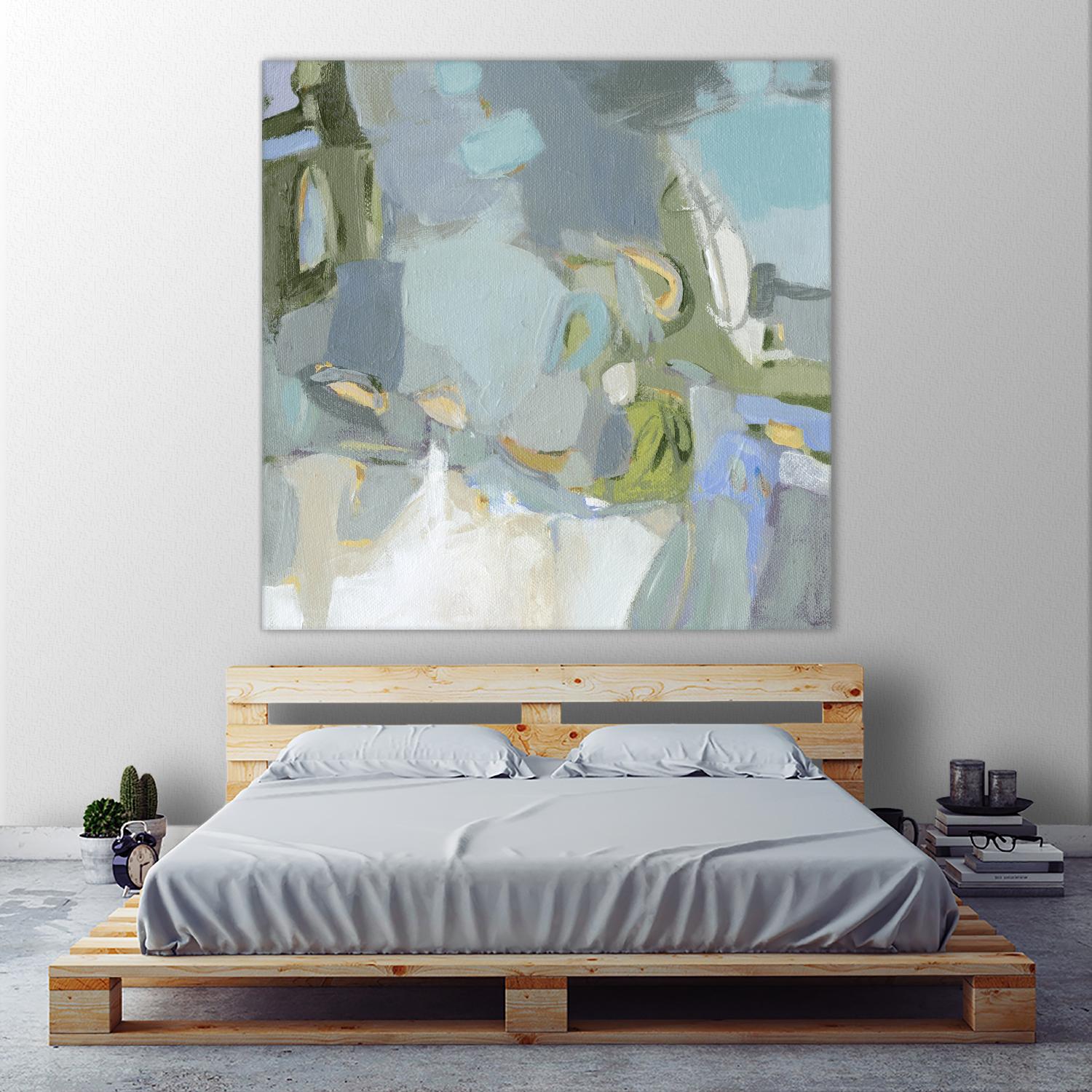 Moonlight by Christina Long on GIANT ART - green abstract