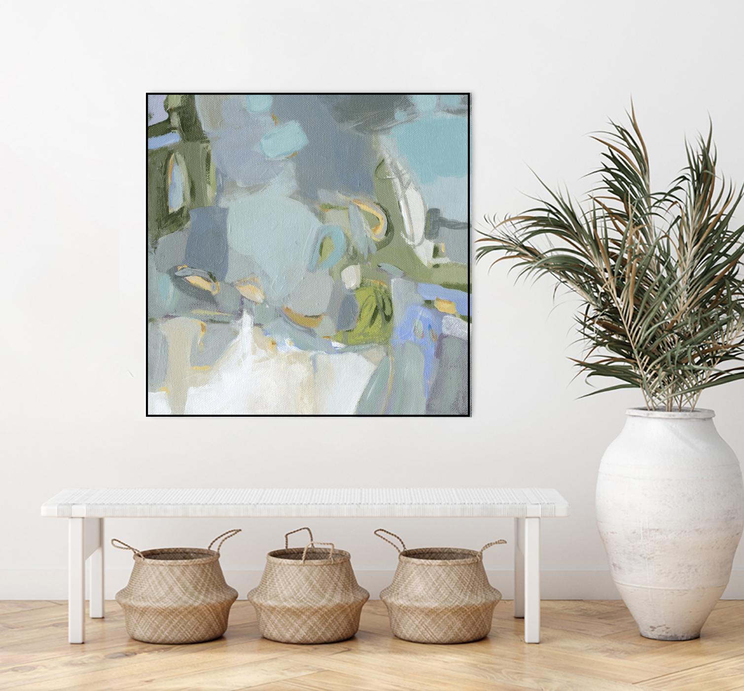 Moonlight by Christina Long on GIANT ART - green abstract