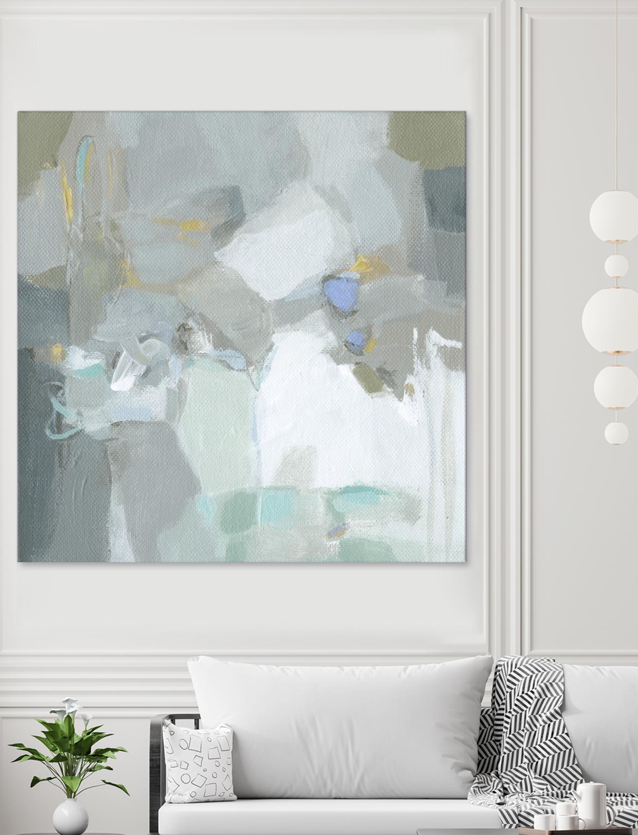 Frosted Flakes by Christina Long on GIANT ART - green abstract