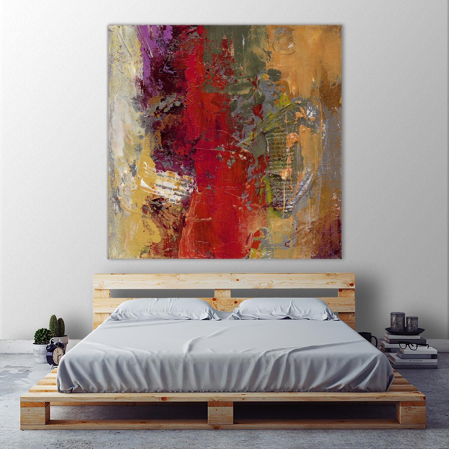 Sidecars II by Janet Bothne on GIANT ART - red abstract