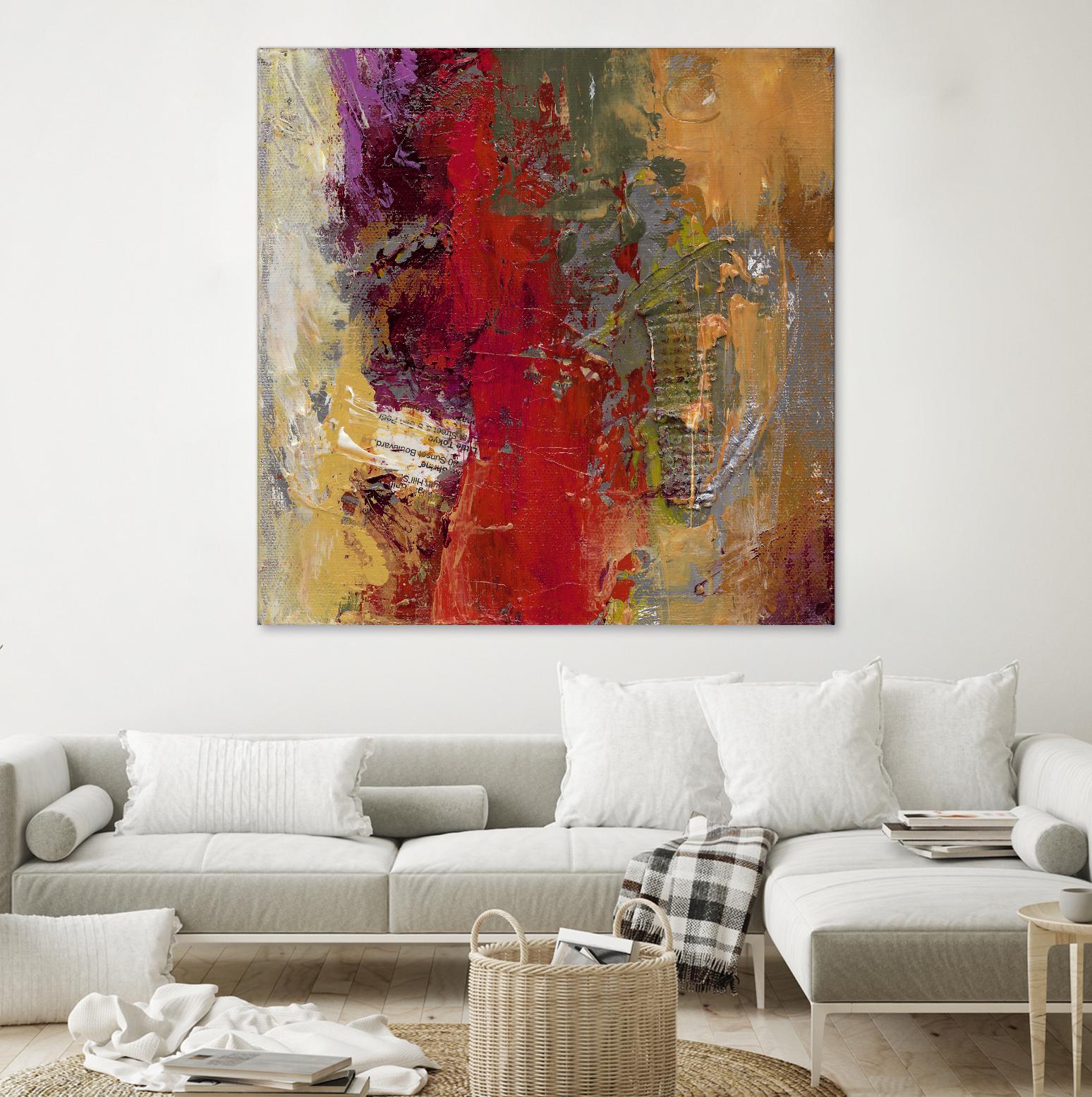 Sidecars II by Janet Bothne on GIANT ART - red abstract