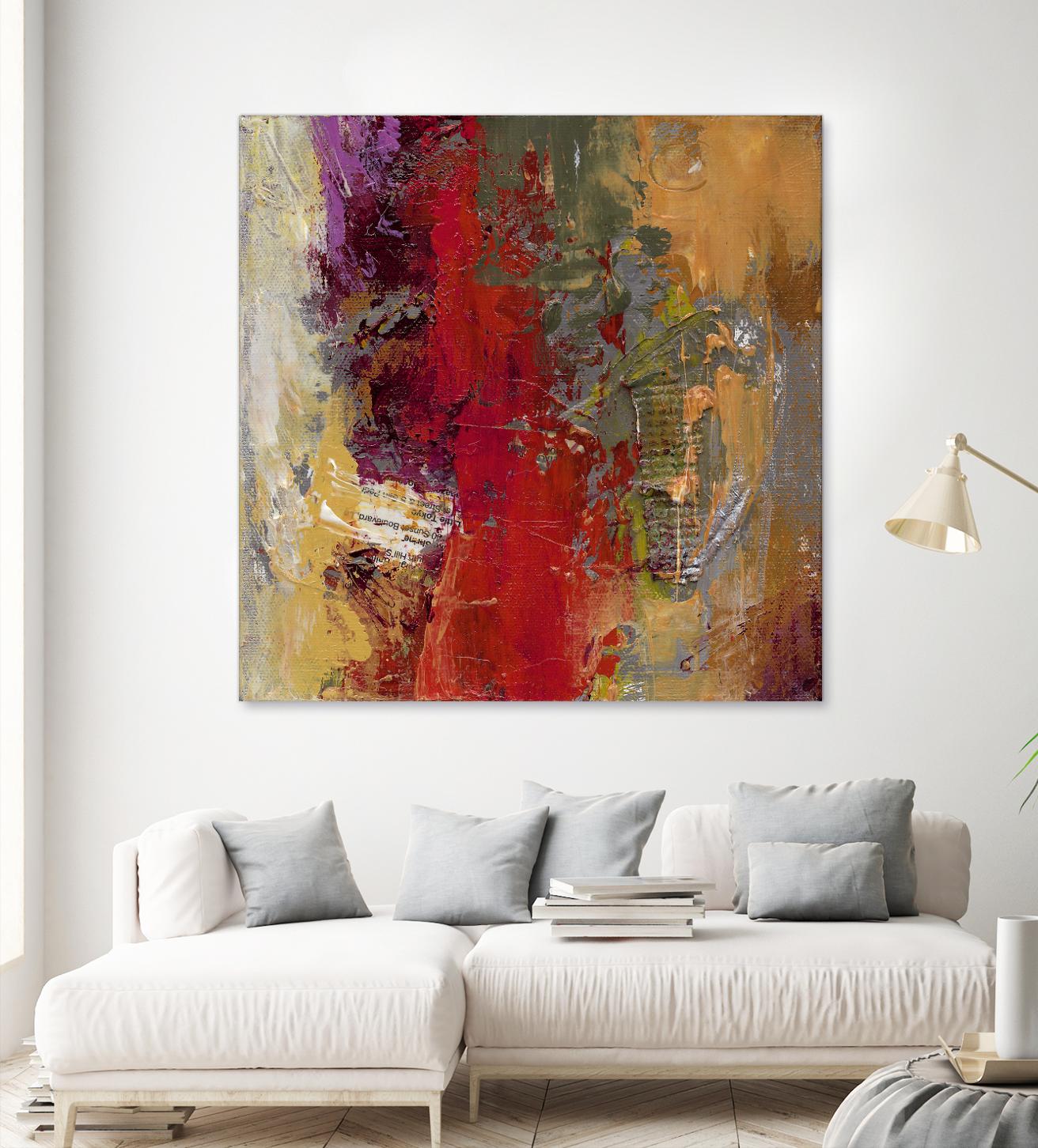 Sidecars II by Janet Bothne on GIANT ART - red abstract