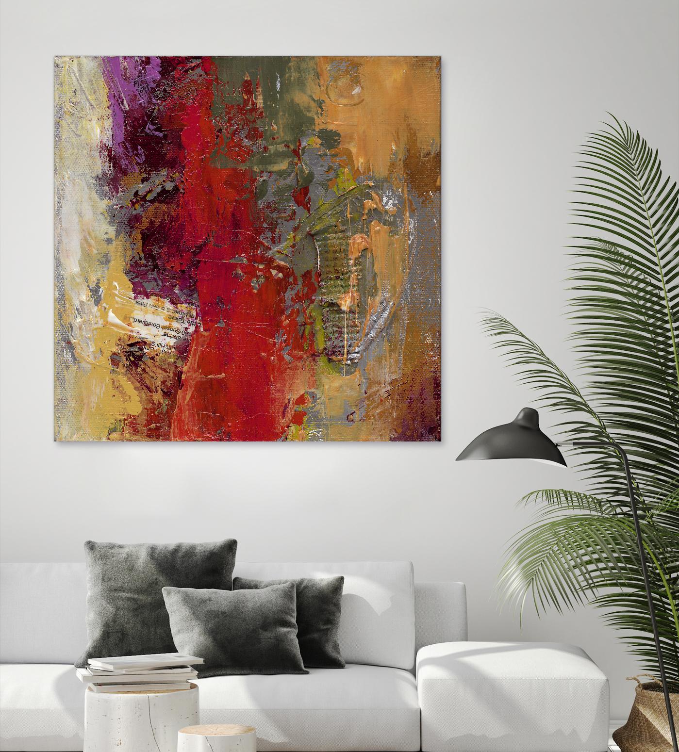 Sidecars II by Janet Bothne on GIANT ART - red abstract