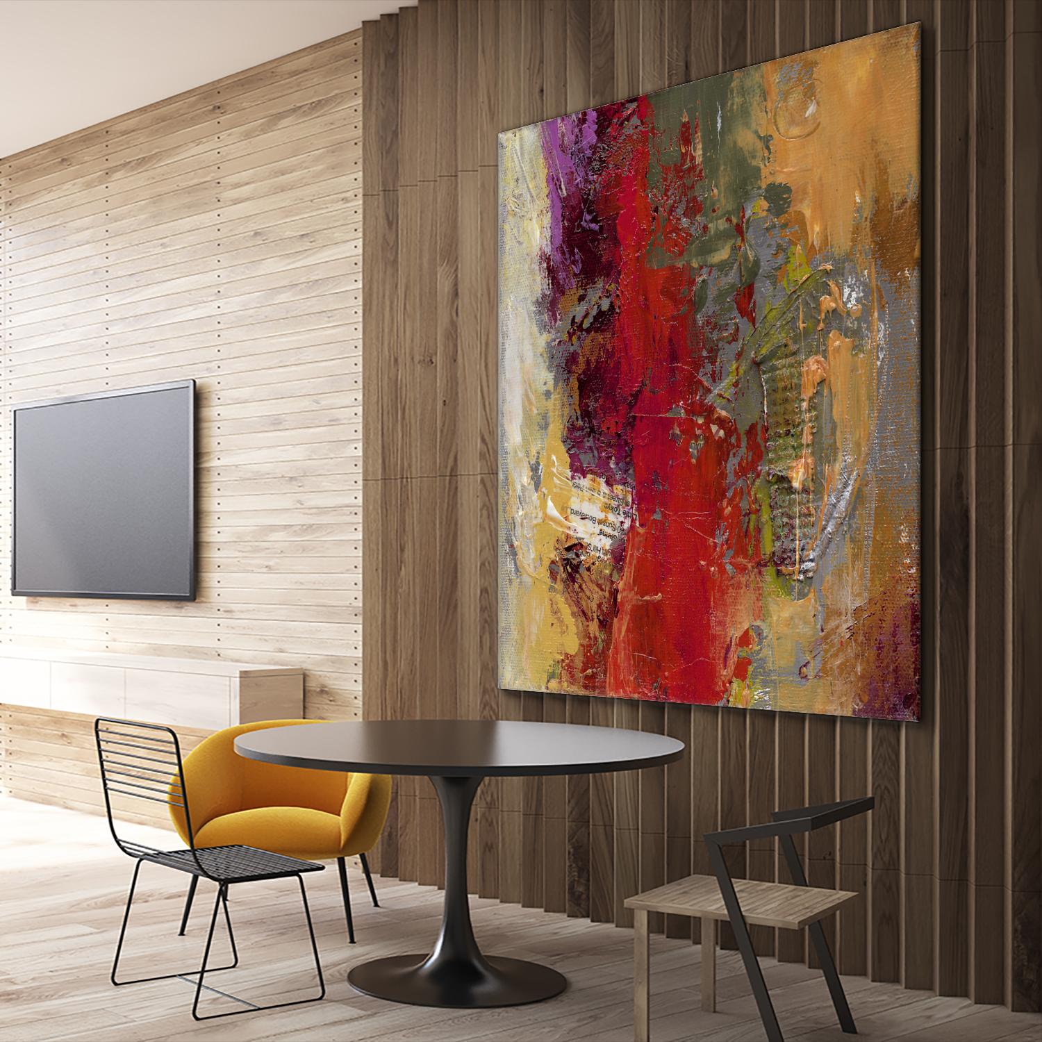 Sidecars II by Janet Bothne on GIANT ART - red abstract