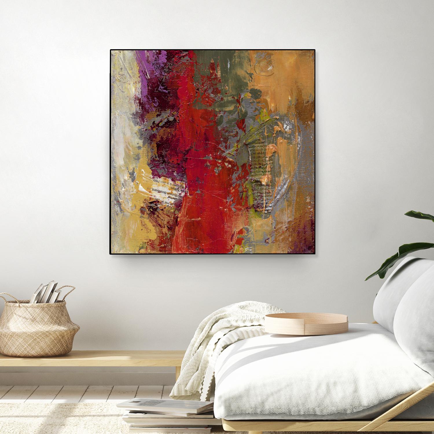 Sidecars II by Janet Bothne on GIANT ART - red abstract