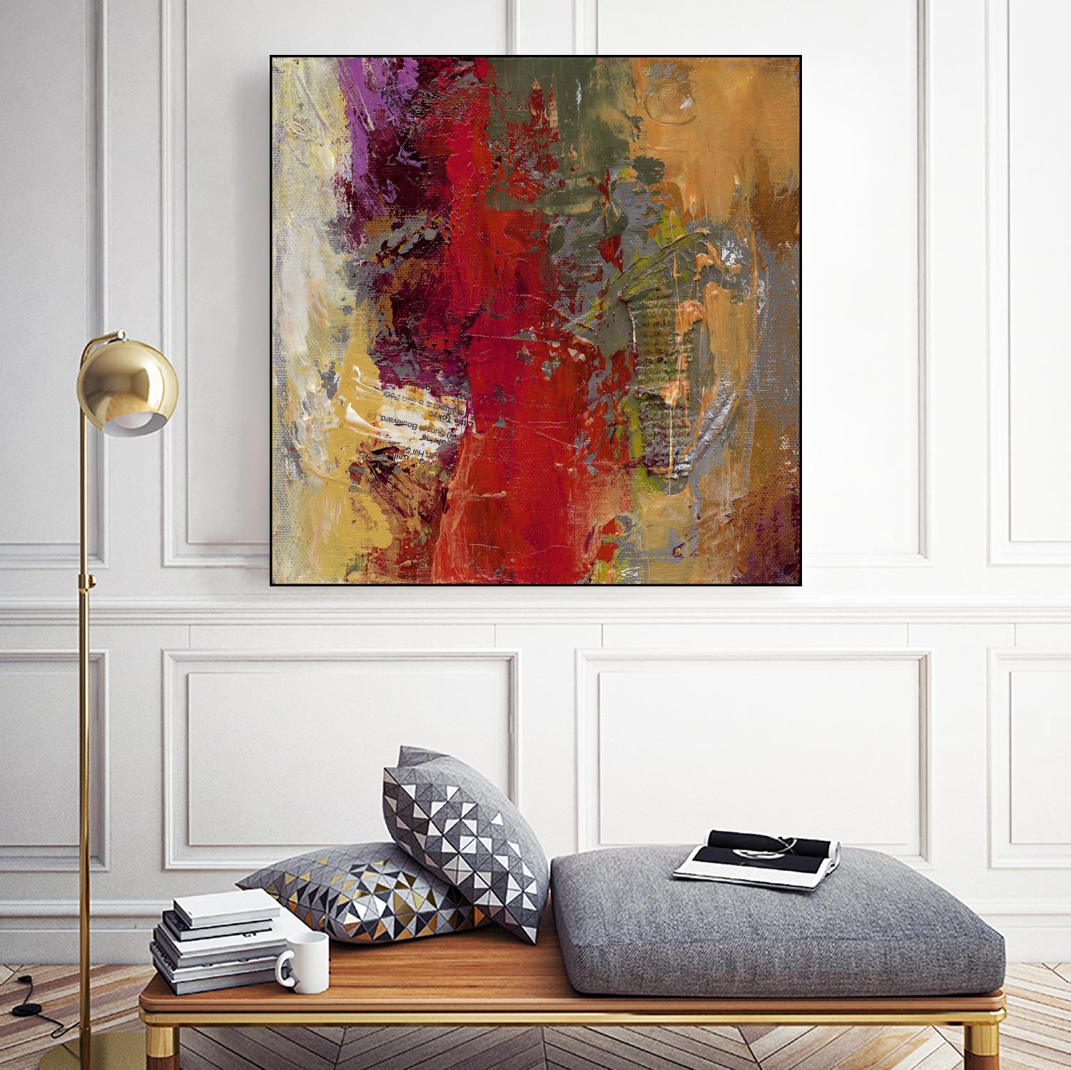 Sidecars II by Janet Bothne on GIANT ART - red abstract