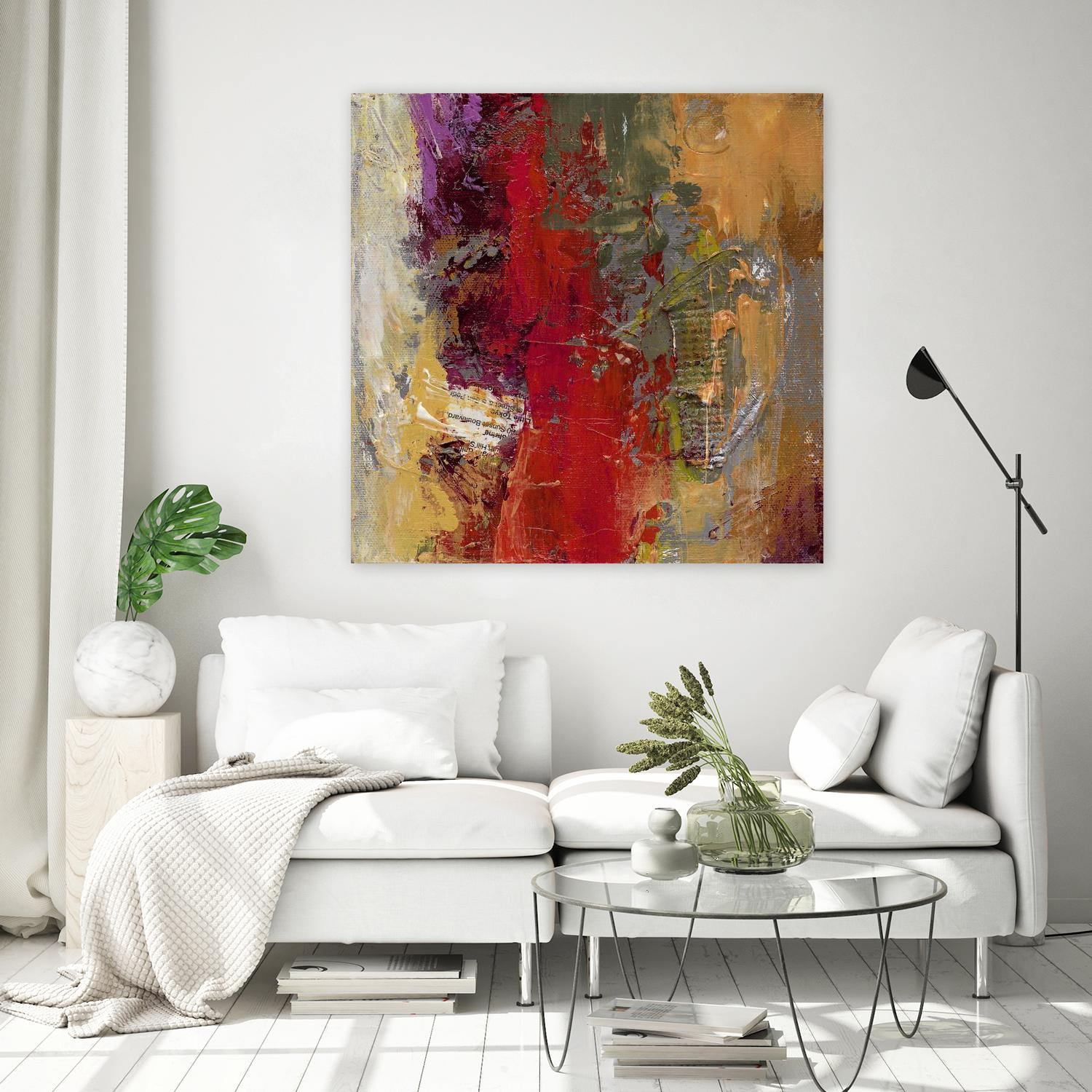 Sidecars II by Janet Bothne on GIANT ART - red abstract