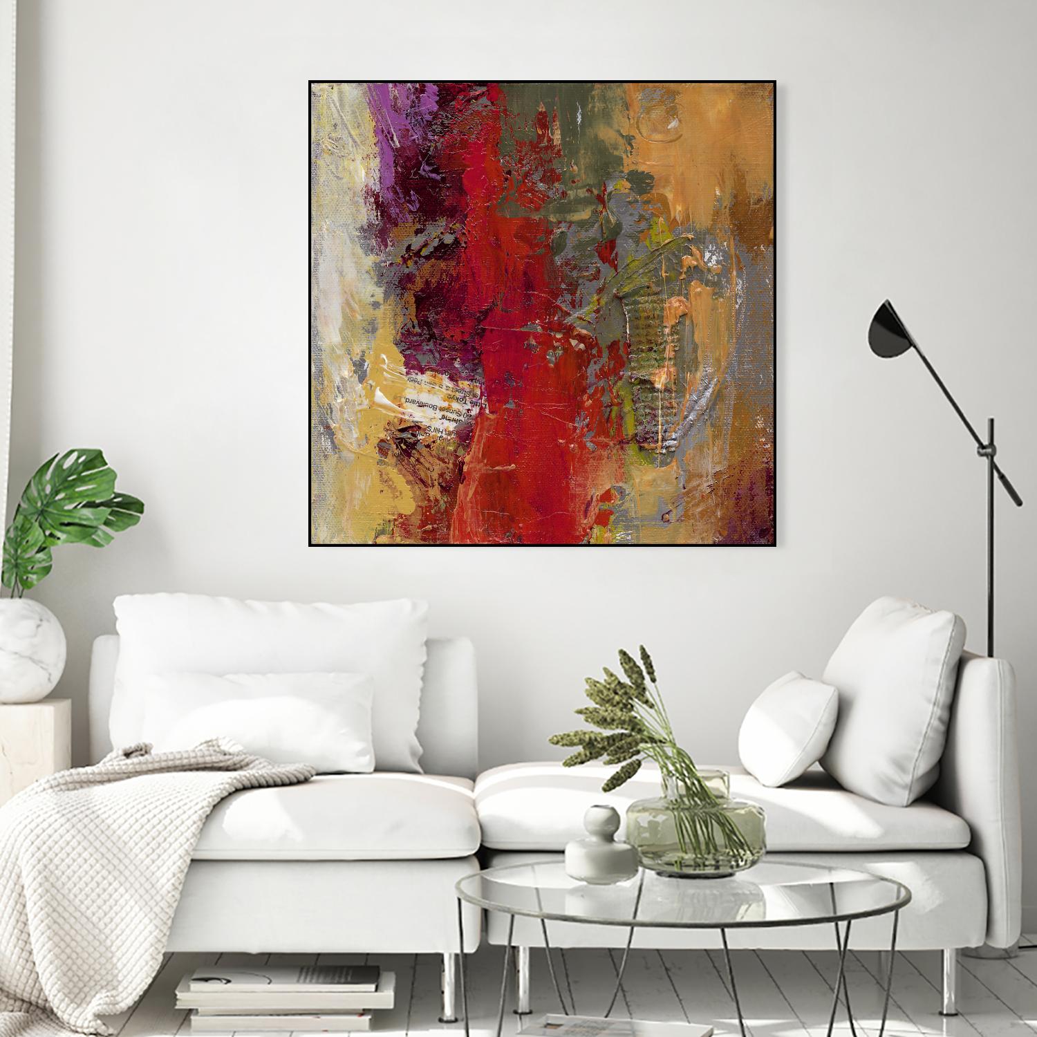 Sidecars II by Janet Bothne on GIANT ART - red abstract