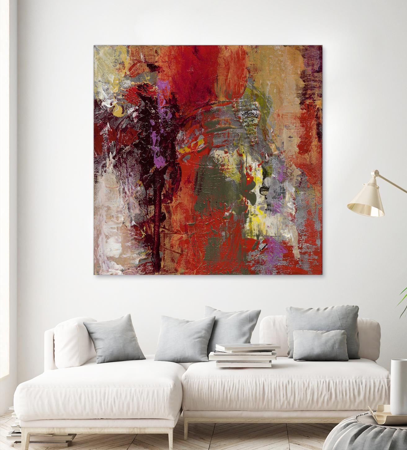 Sidecars III by Janet Bothne on GIANT ART - red abstract